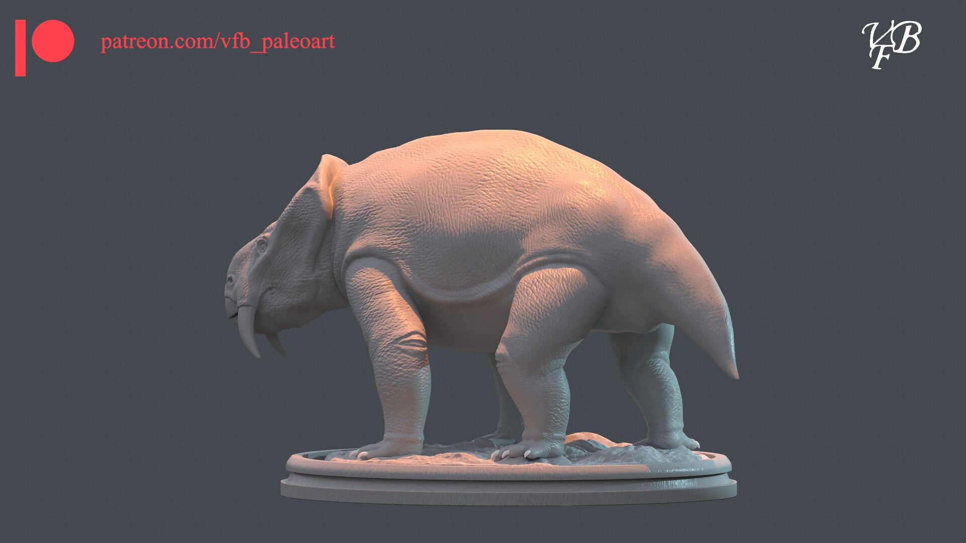 VFB Studio 1/35 Placerias Scene Statue Kit