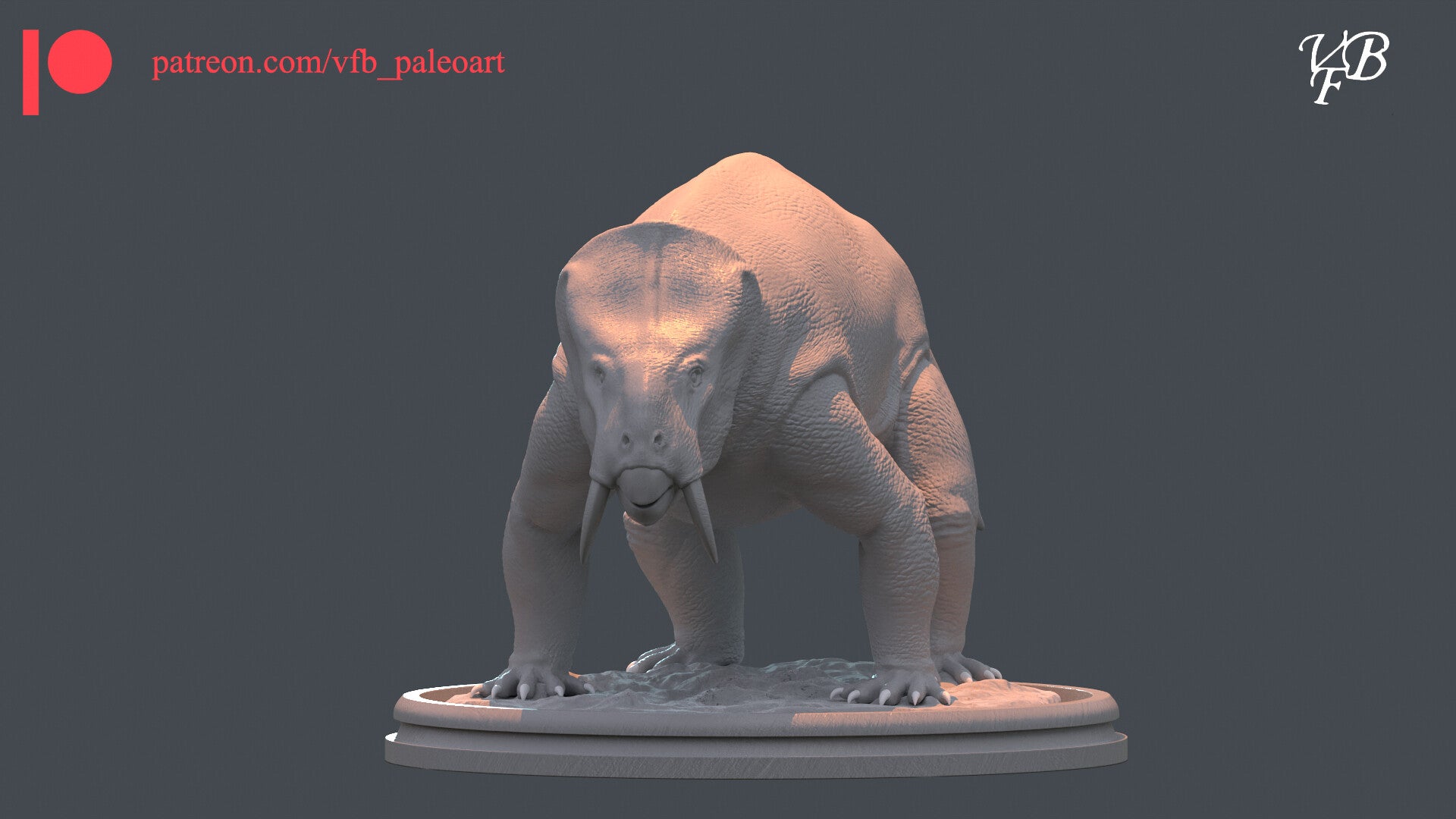 VFB Studio 1/35 Placerias Scene Statue Kit