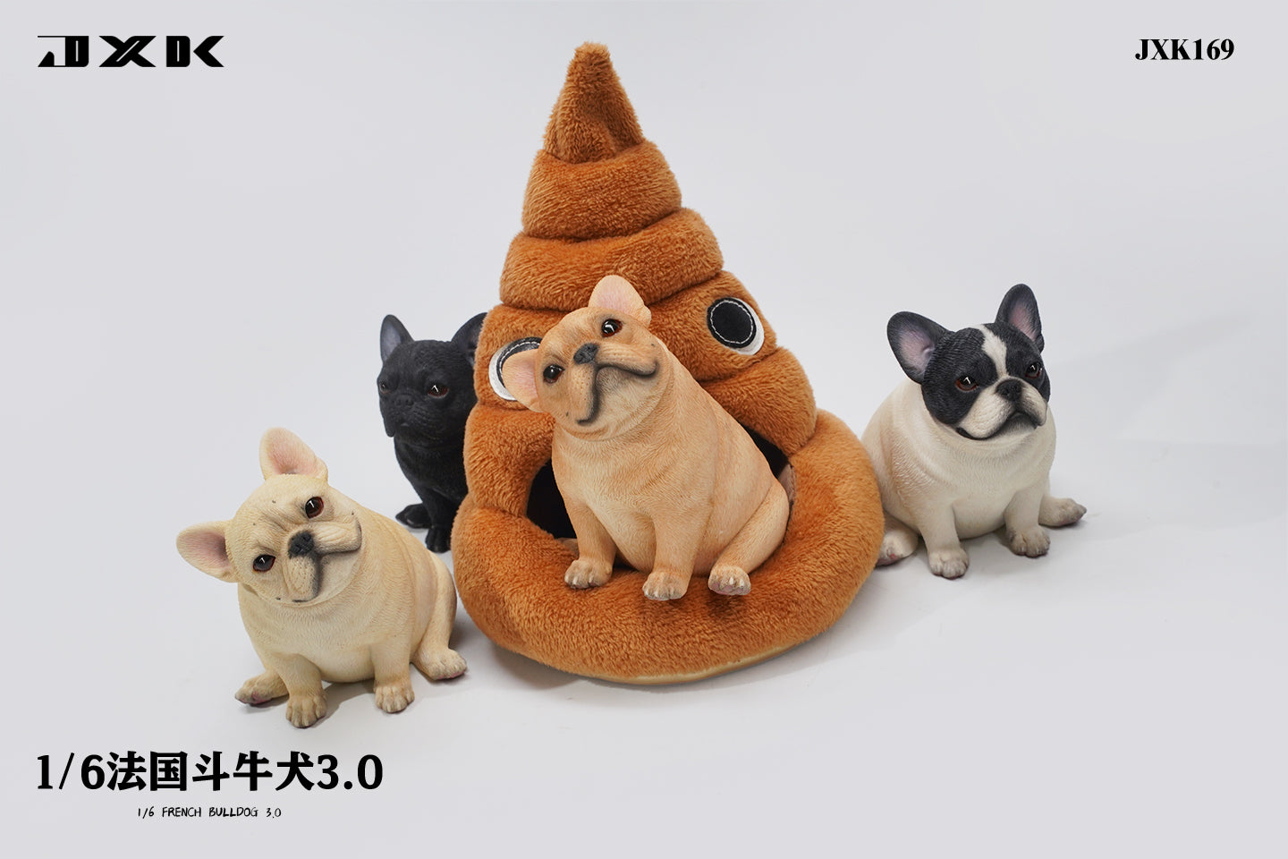 JXK 1/6 French Bulldog 3.0 Model
