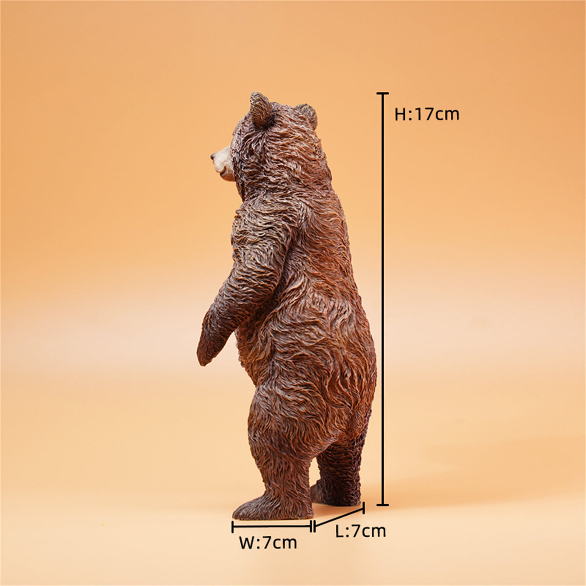 JXK 1/6 Little Brown Bear Model