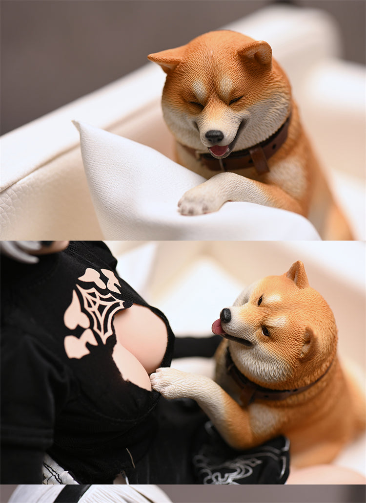 JXK 1/6 Play Cute Shiba Inu Model