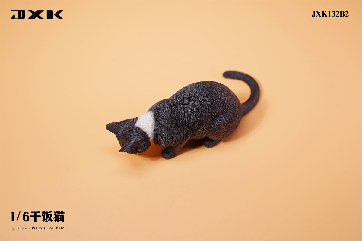 JXK 1/6 Cats That Eat Cat Food Model