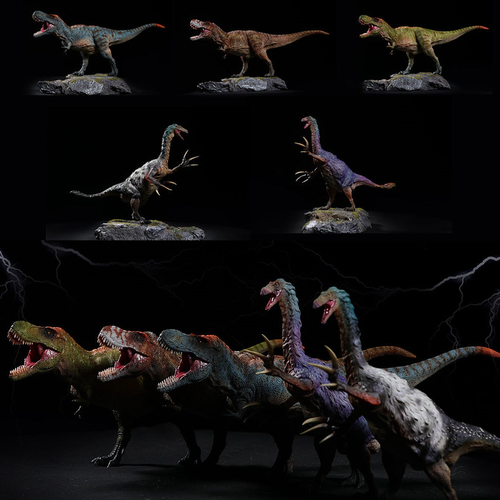 1/35 T-Rex VS Therizinosaurus Model