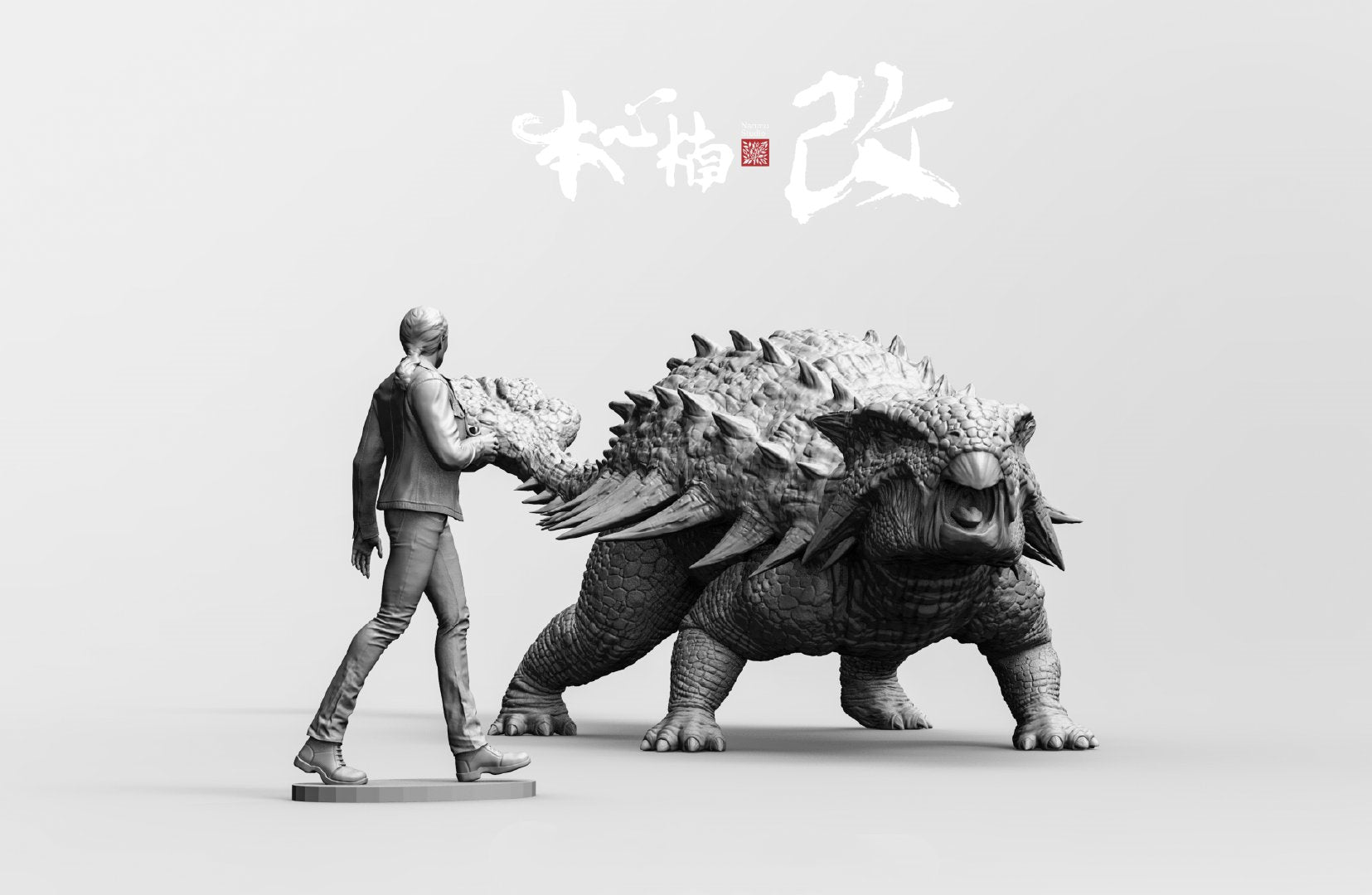 Nanmu 1/35 Ankylosaurus Mace Figure