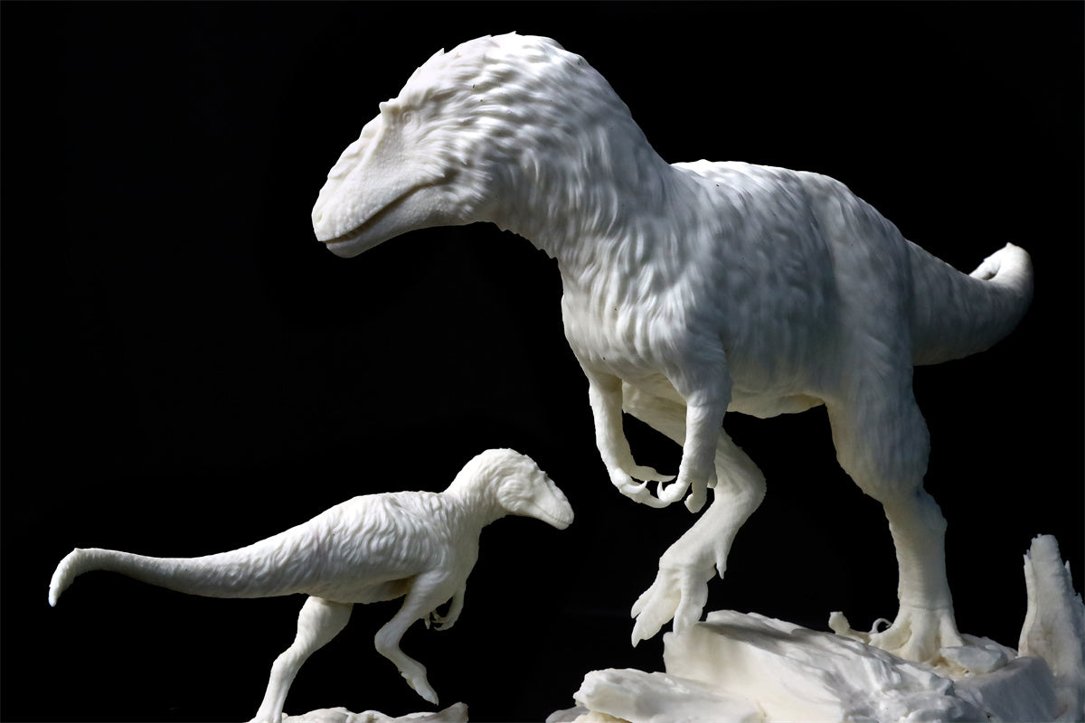 Yutyrannus Scene Statue