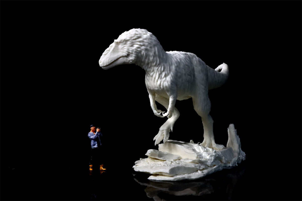 Yutyrannus Scene Statue