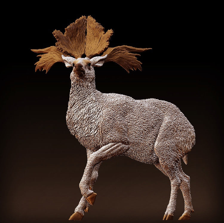 Megaloceros pachyosteus Scene Model Kit