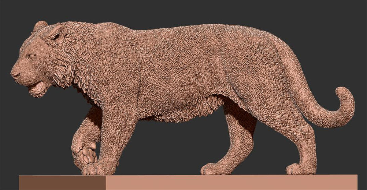 Siberan Tiger Scene Statue