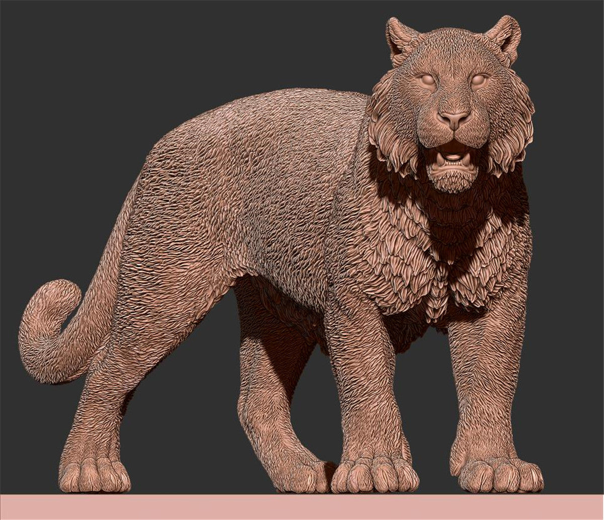 Siberan Tiger Scene Statue