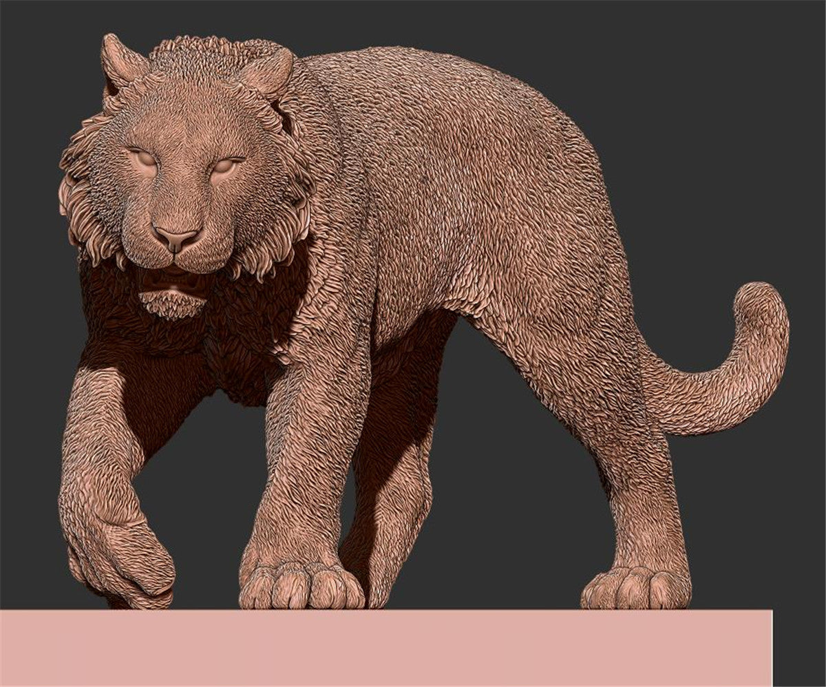 Siberan Tiger Scene Statue