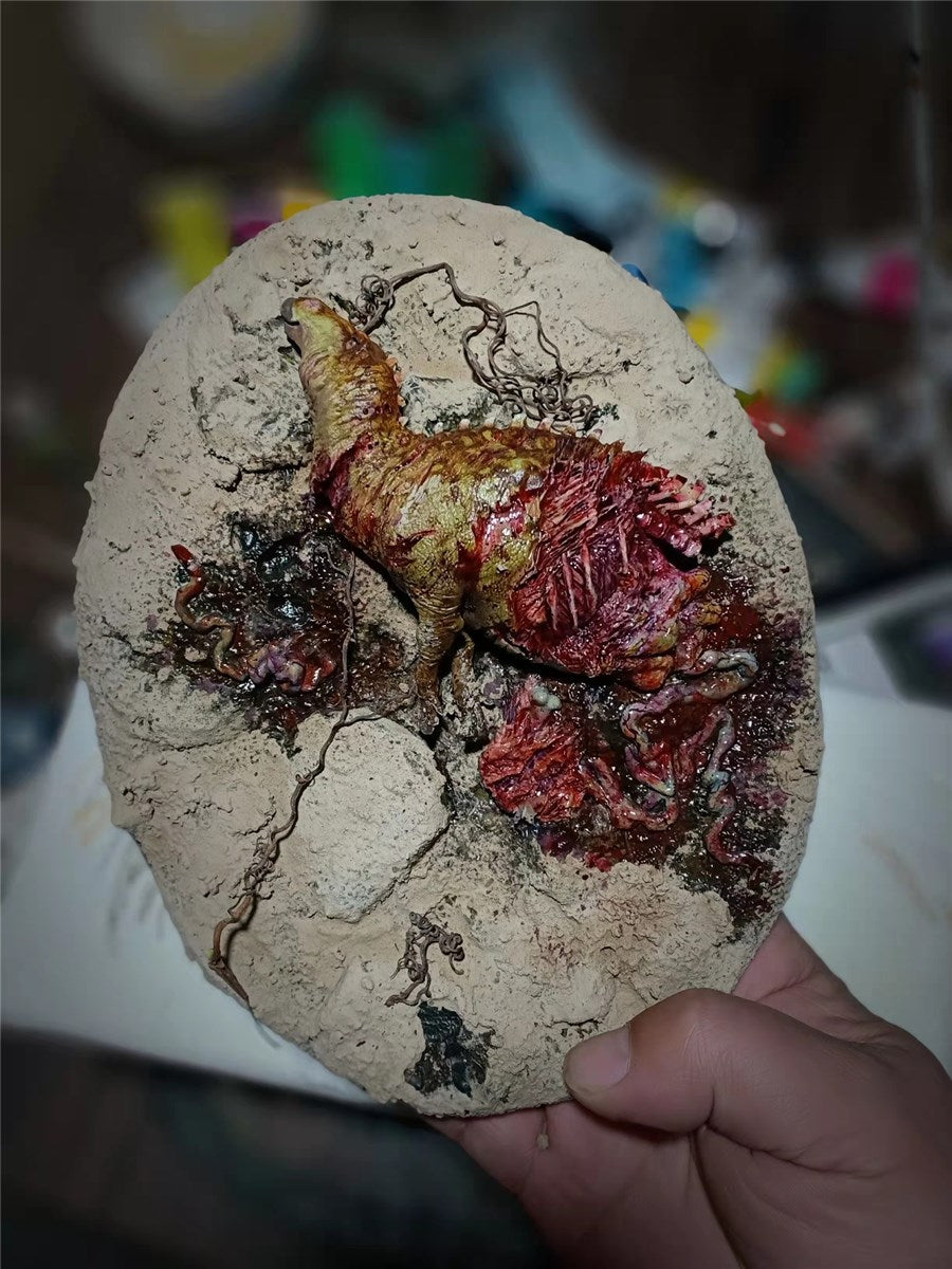 T-Rex Prey Edmontosaurus Unpainted Statue