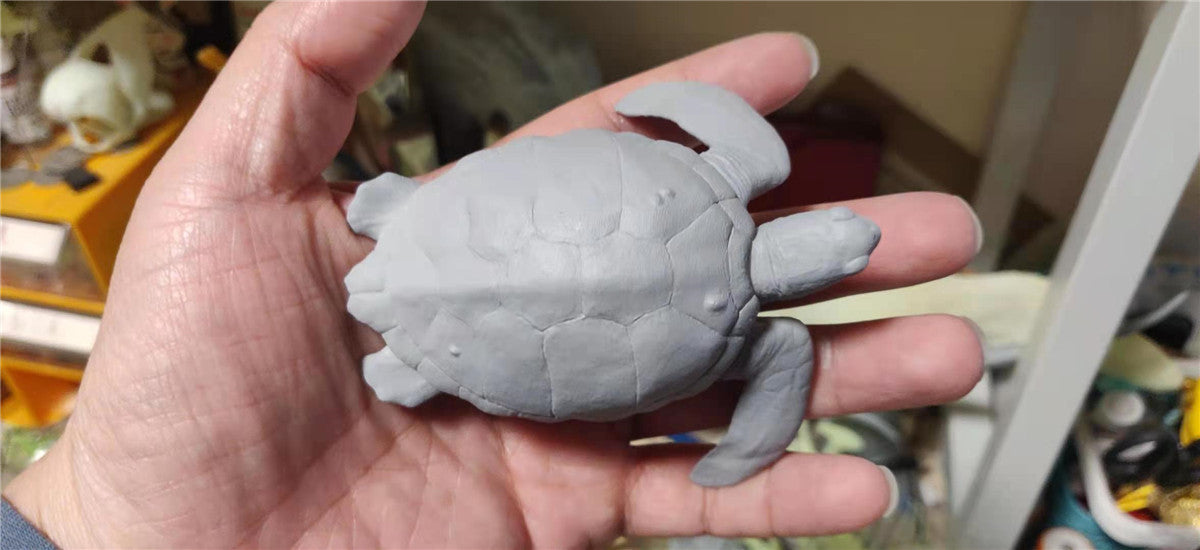 Green Turtle Unpainted Figure