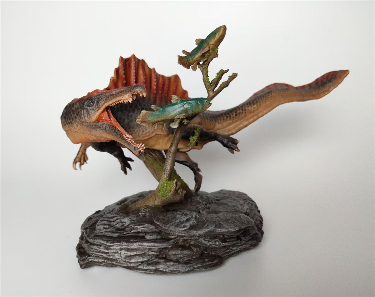 Spinosaurus Preys on Coelacanth Unpainted Figure