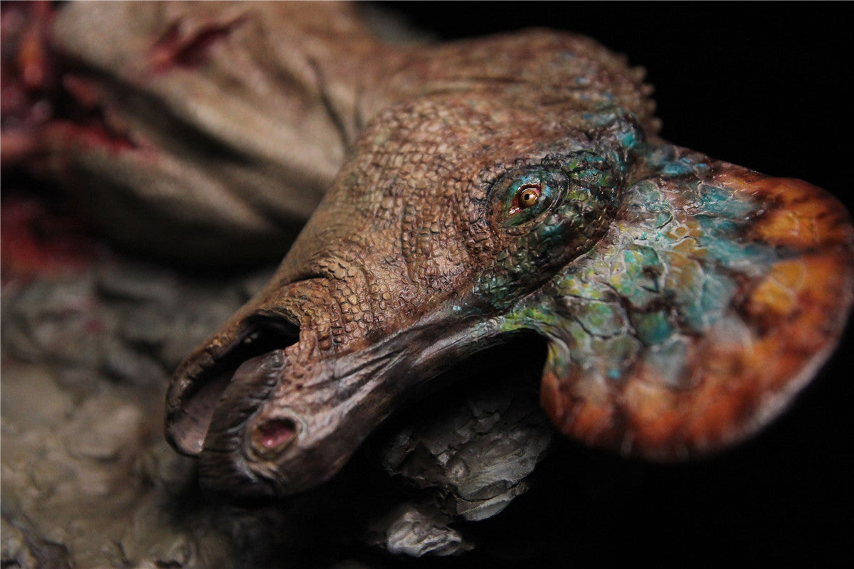 Corythosaurus Corpse Statue