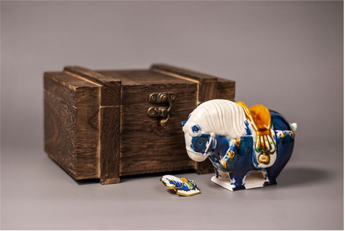 Tang Three-color Glaze Horse Model