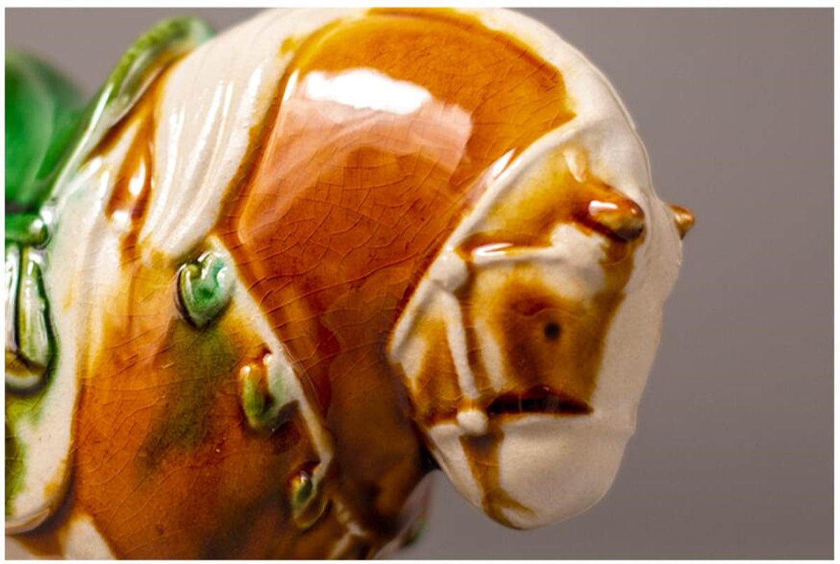 Tang Three-color Glaze Horse Model