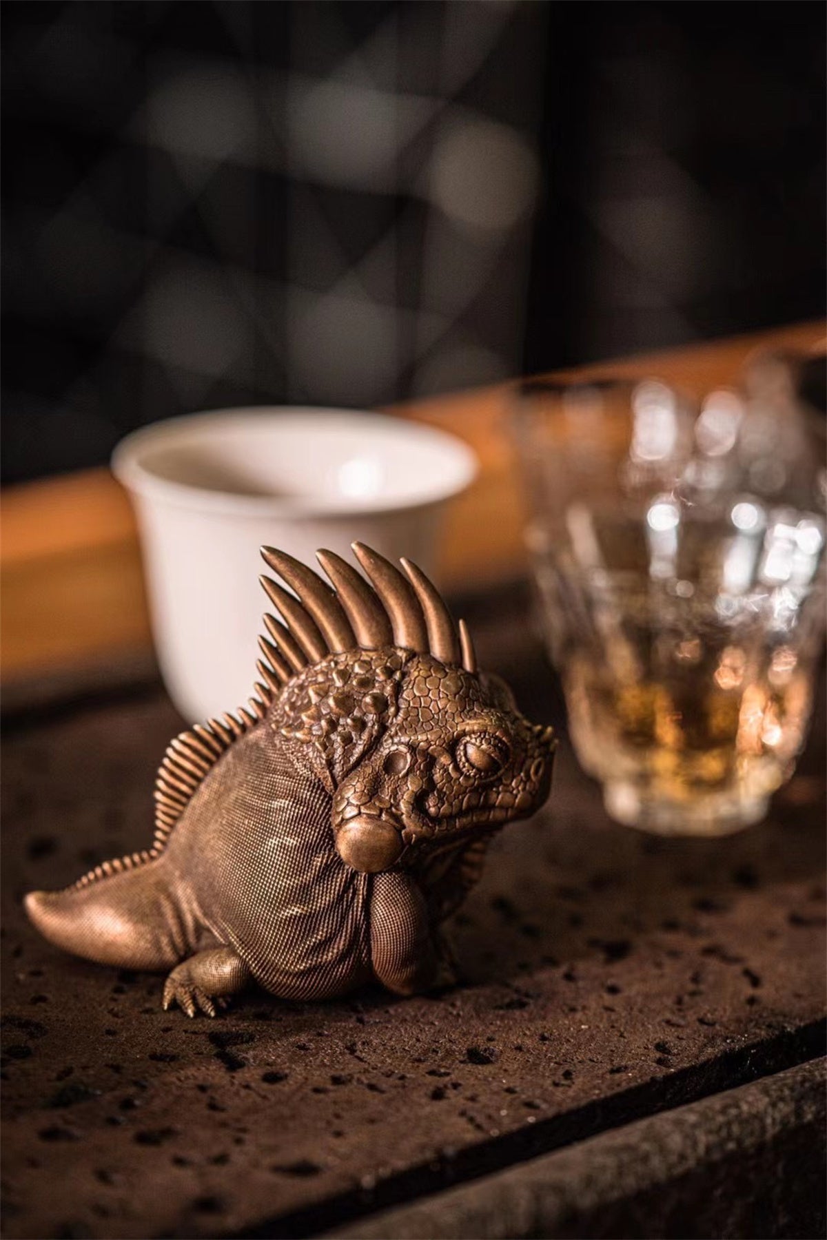 Common Green Iguana Limited Brass Model