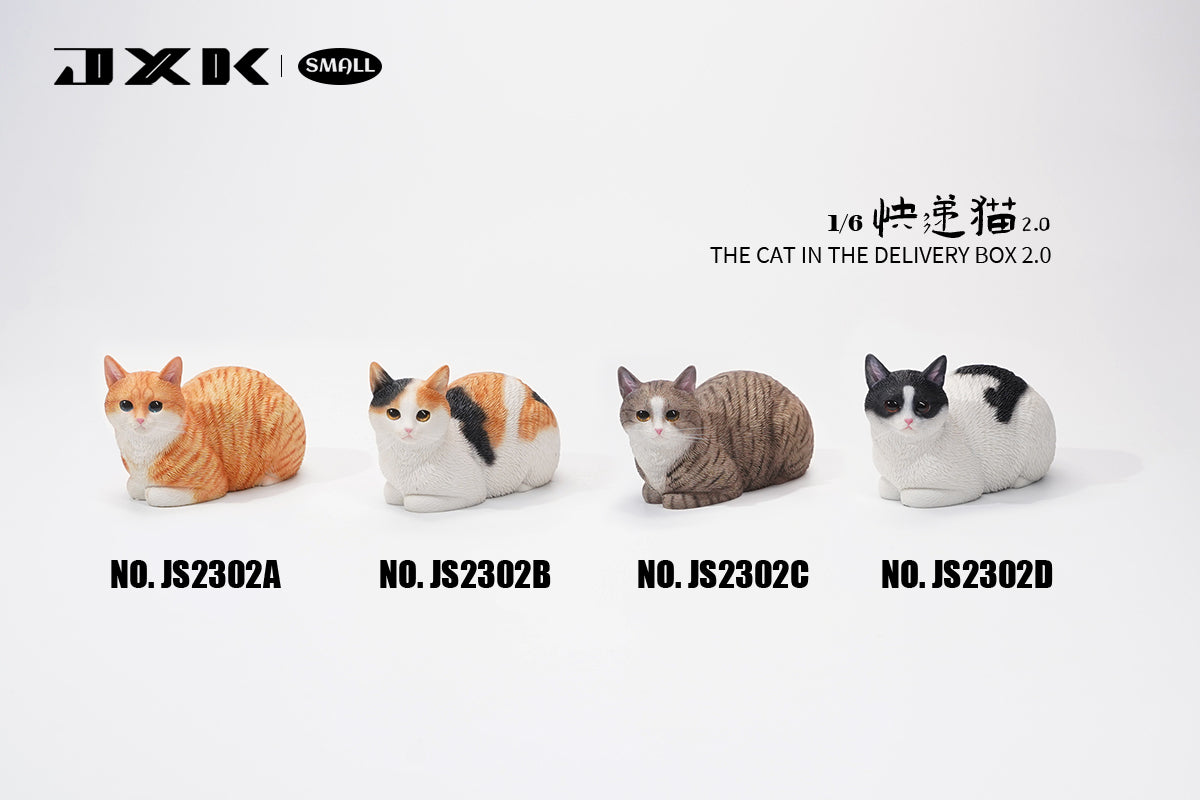 JXK Small The Cat In The Delivery Box 2.0 Model