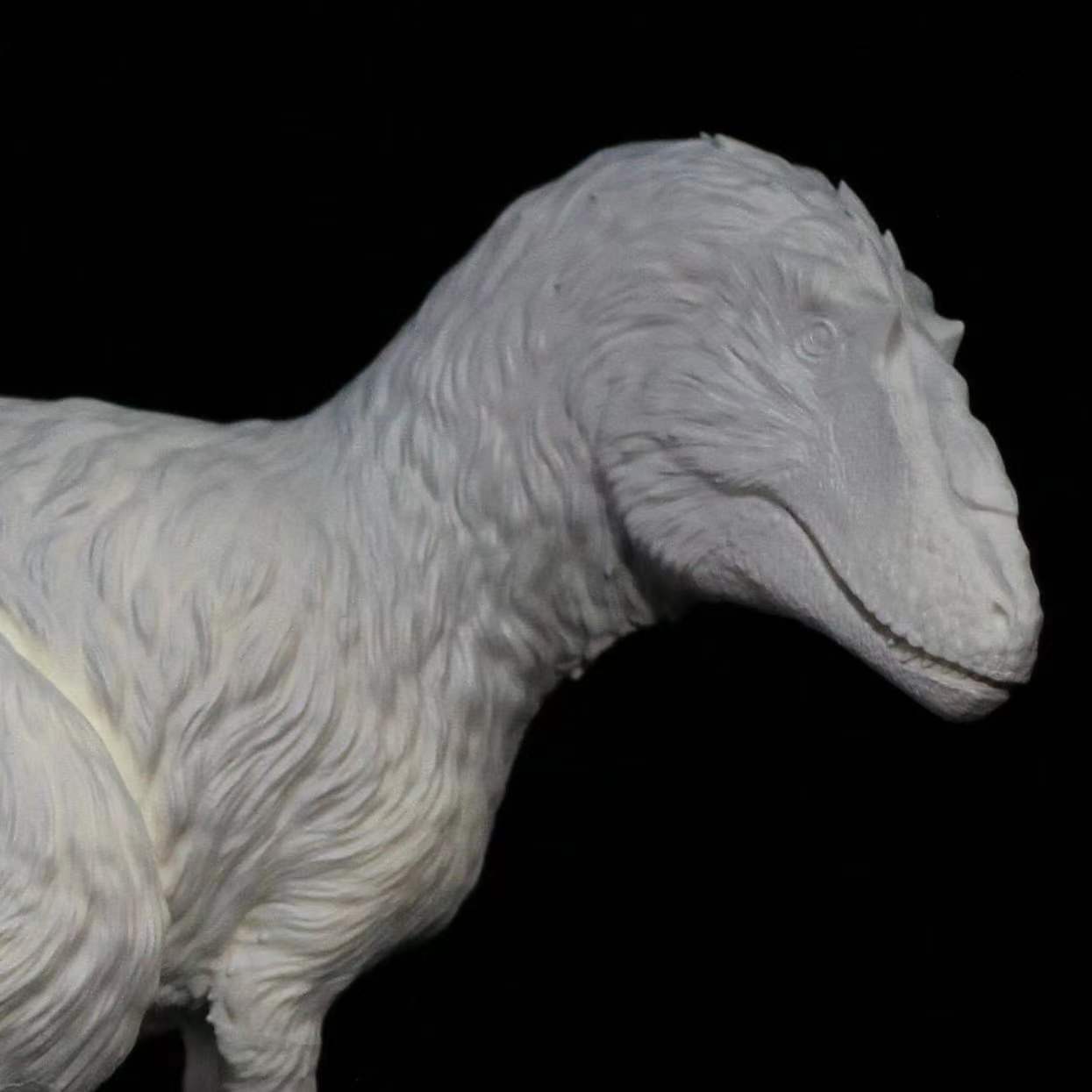 Yutyrannus Scene Statue