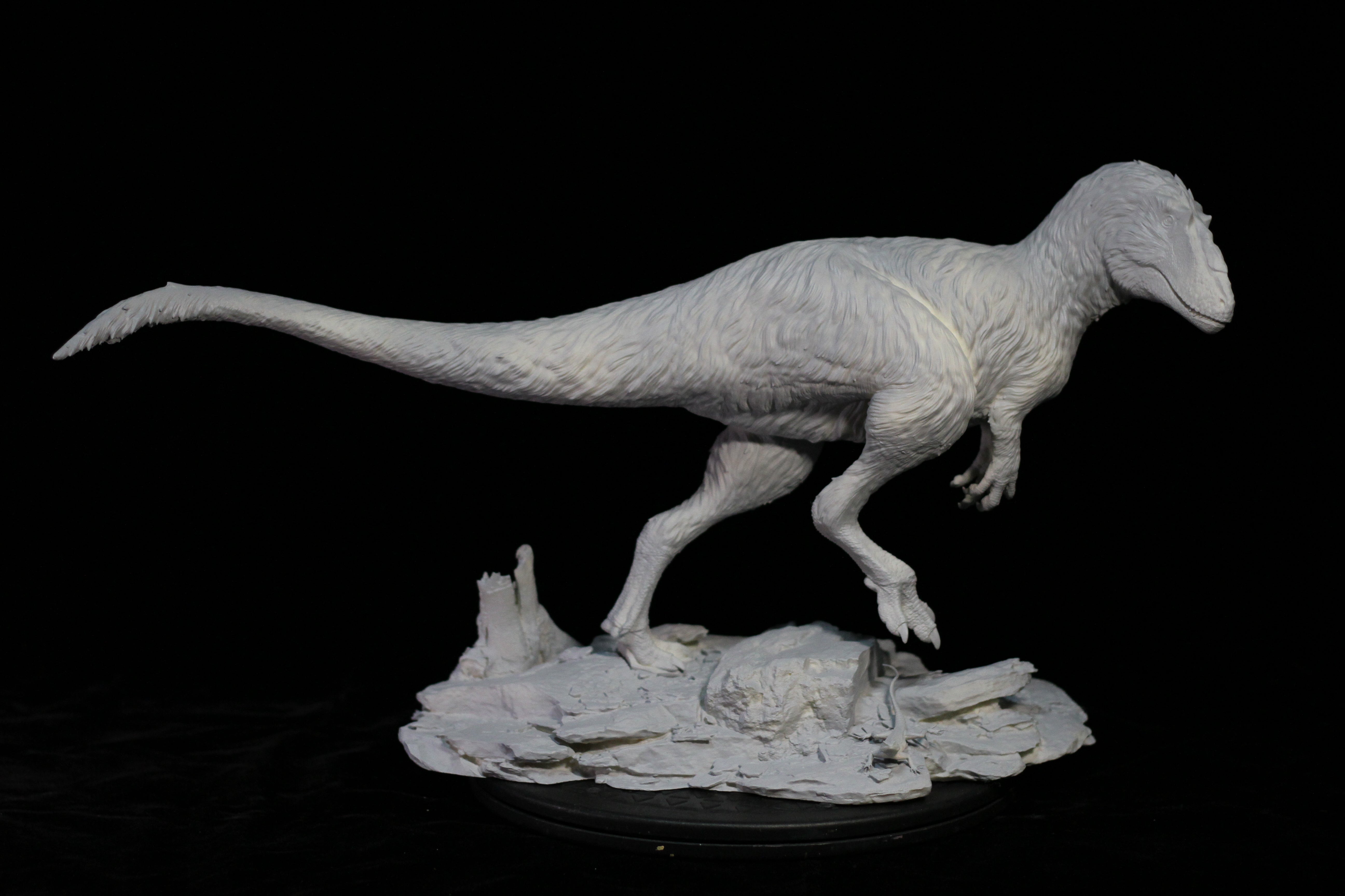 Yutyrannus Scene Statue