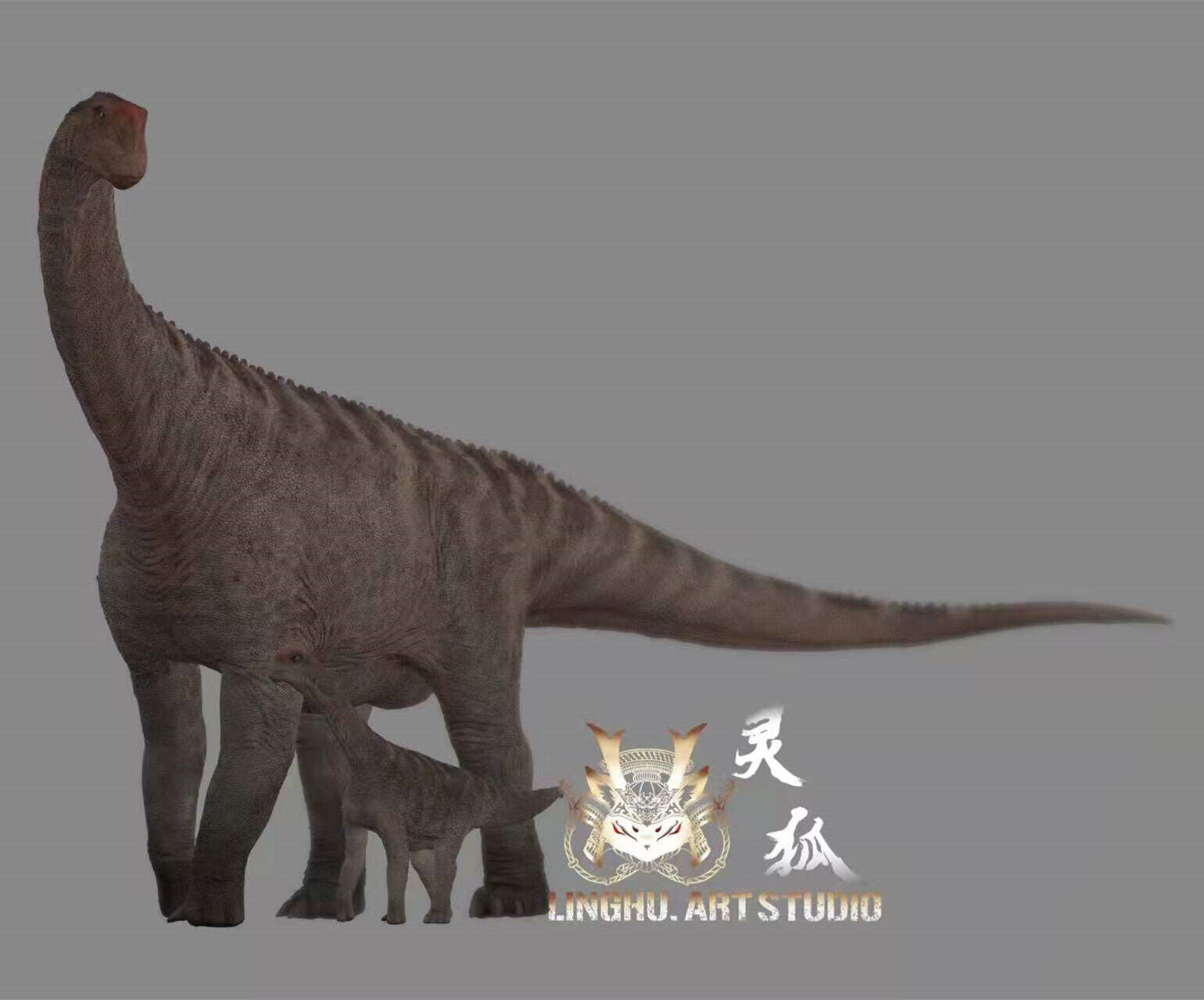 LINGHU ART STUDIO 1:35 Scale Camarasaurus father and son Model Kit