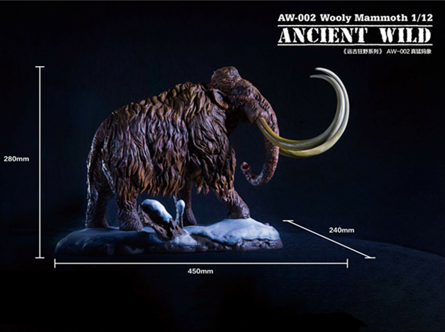 G.R 1:12 Mammuthus Statue Scene GK Statue