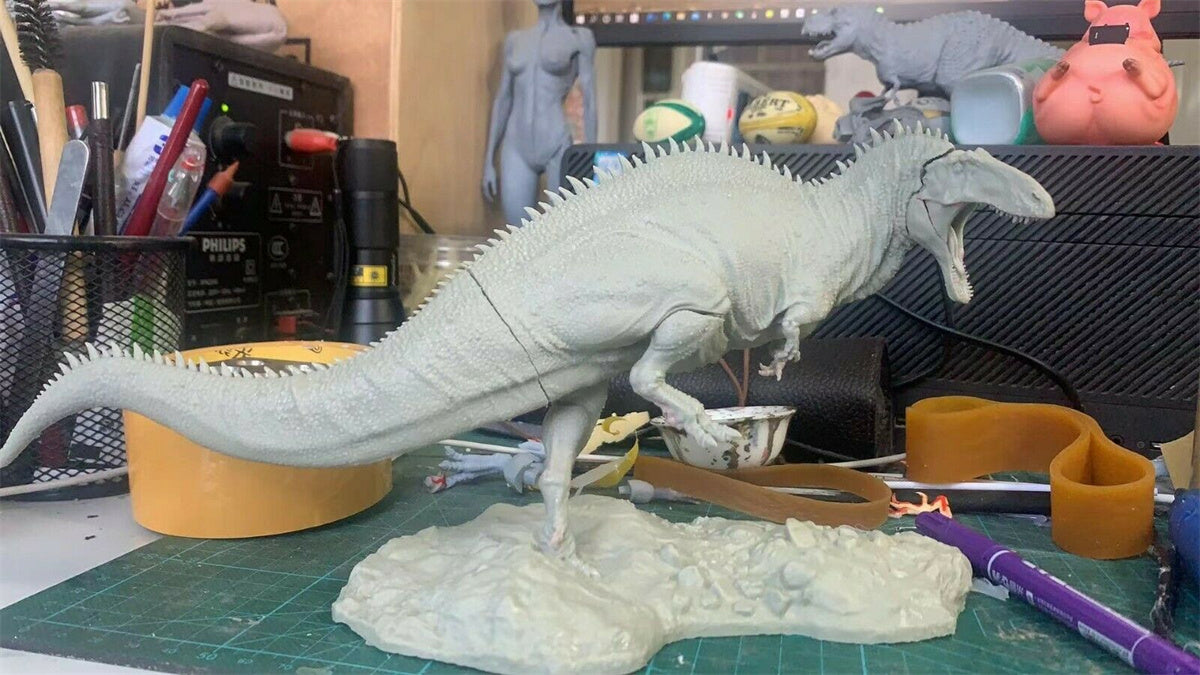 1/35 Acrocanthosaurus Prey Tenontosaurus Unpainted Model