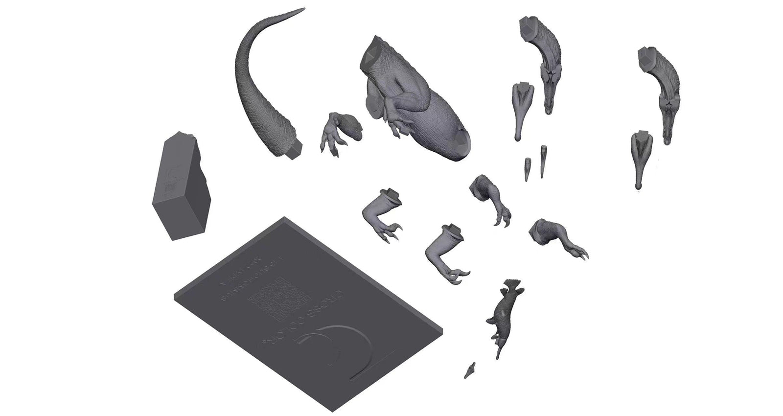 CROSS COLOR 1/15 Suchomimus Model Unpainted Kit