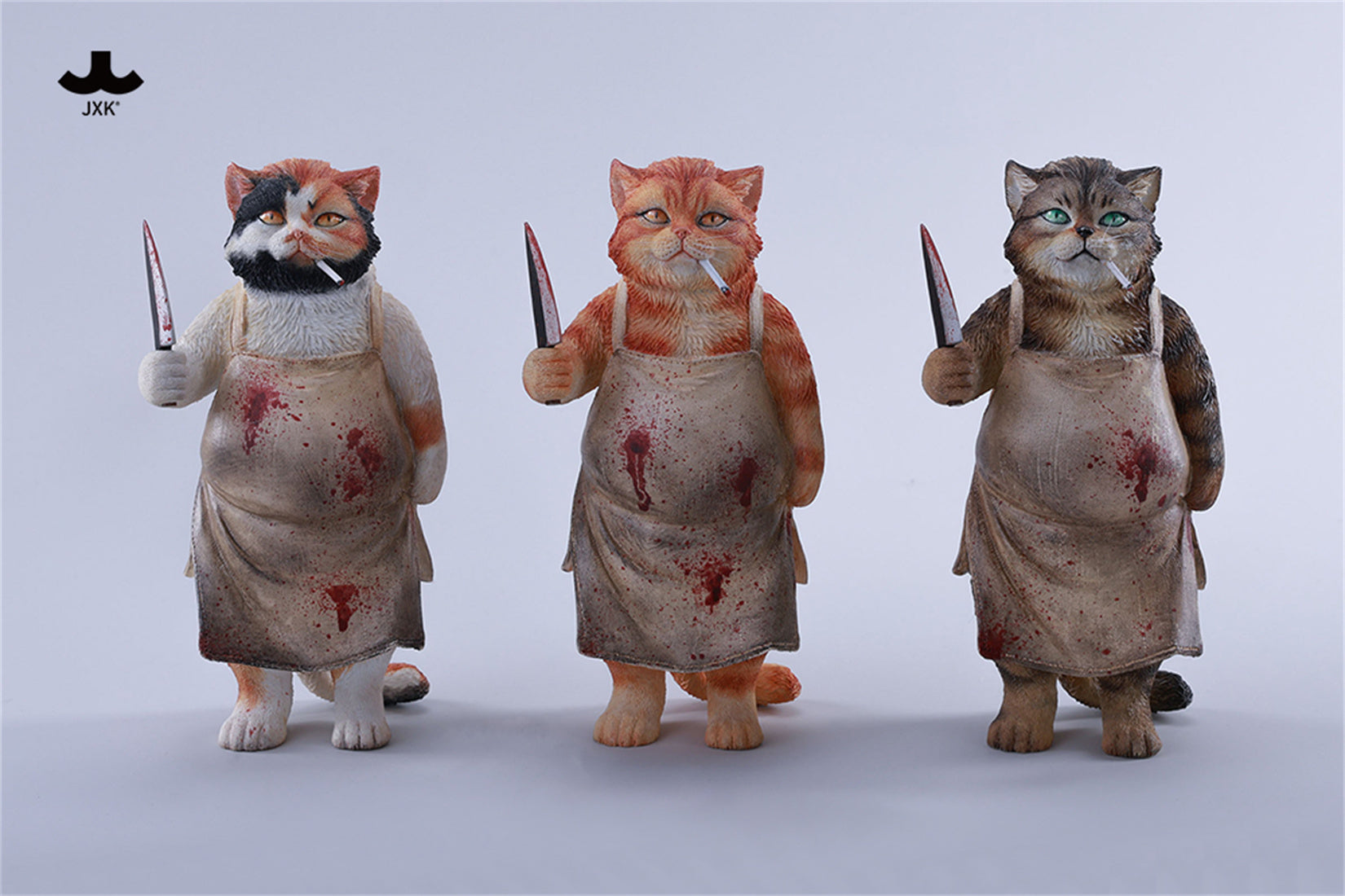 JXK Butcher Cat Model Animal Figure
