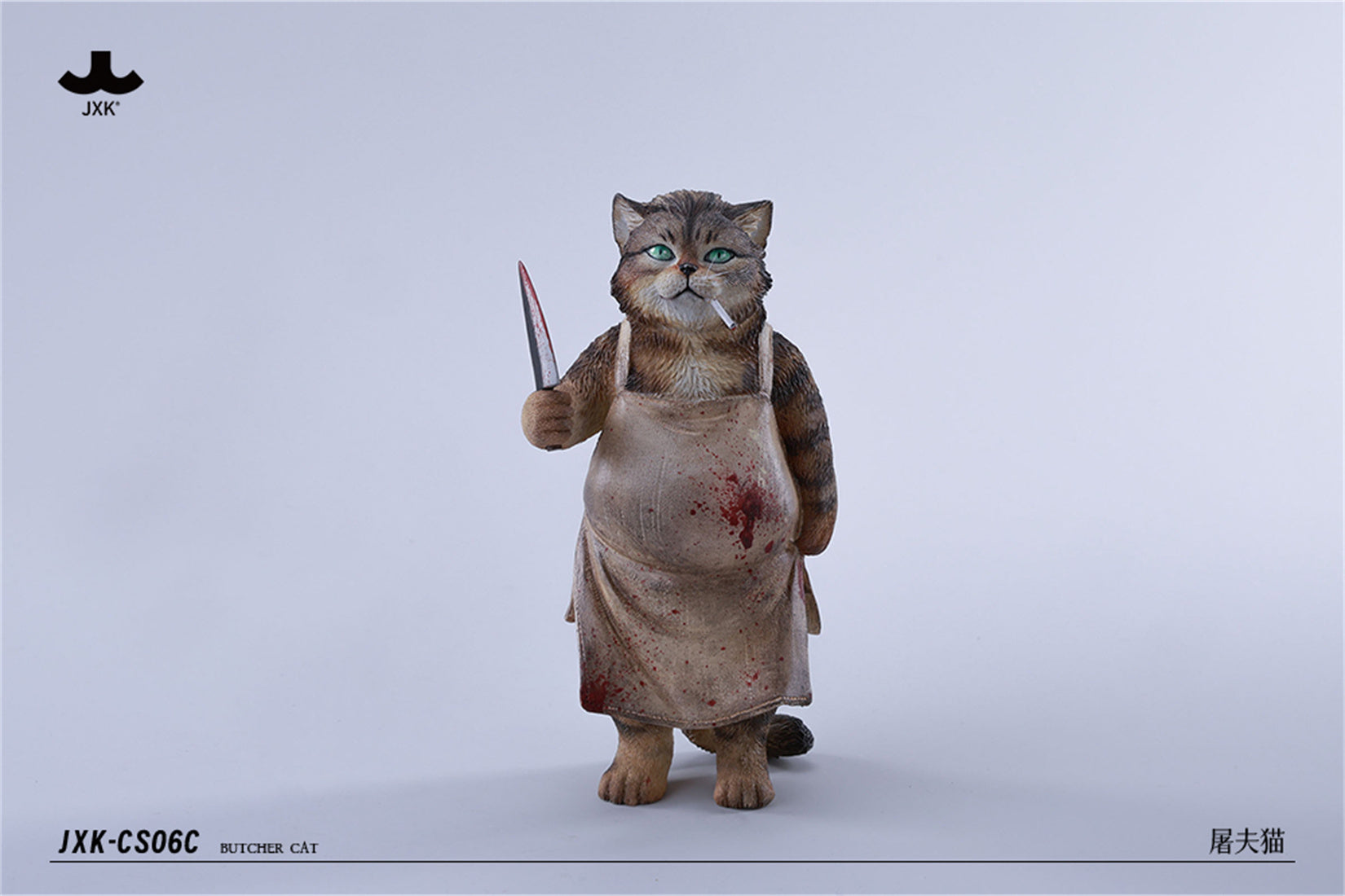 JXK Butcher Cat Model Animal Figure