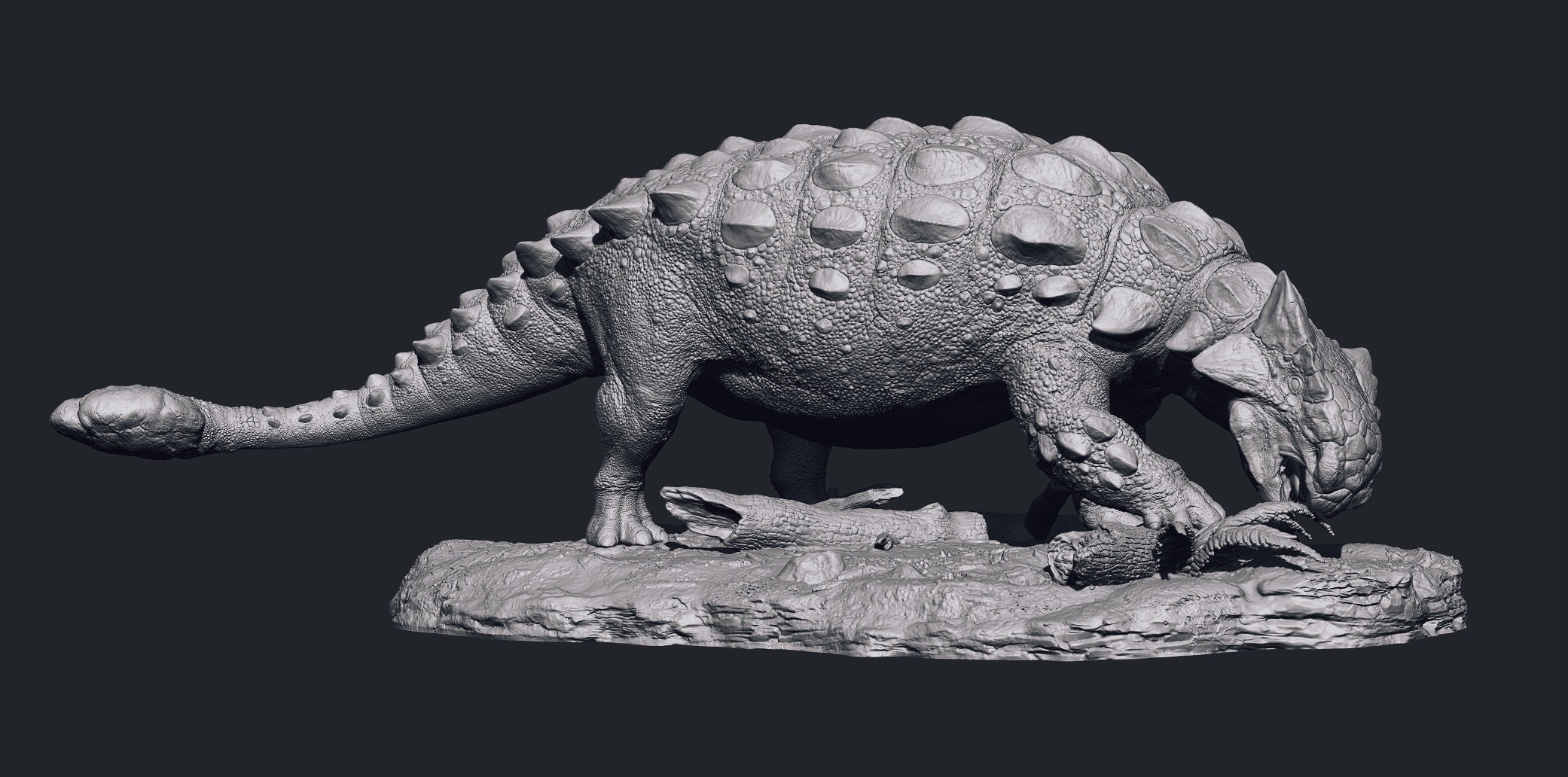 SHOWANNA 1:35 Scale Ankylosaurus STATUE
