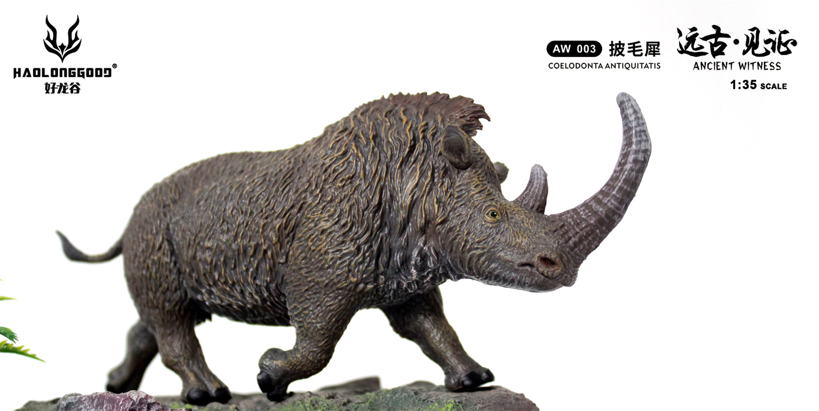 HAOLONGGOOD 1:35 Scale Woolly rhinoceros Model