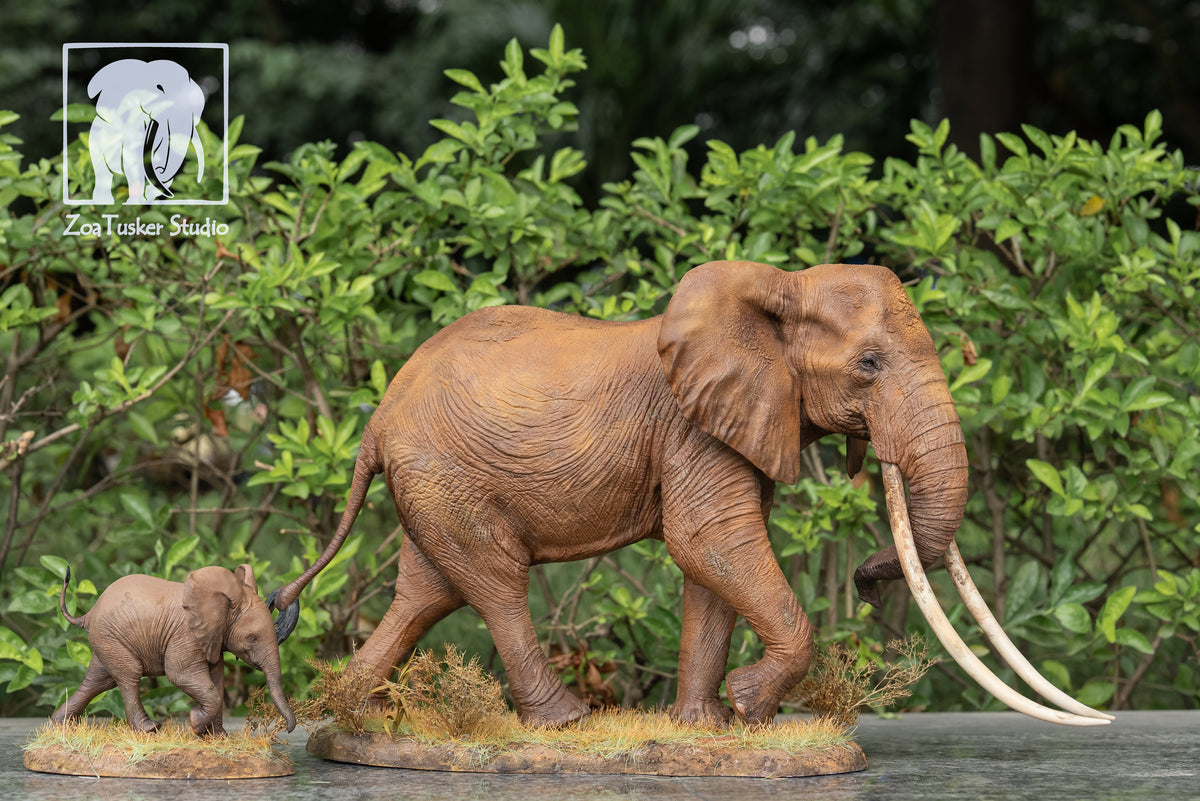 ZoaTusker Studio African Elephant Queen Dida Model
