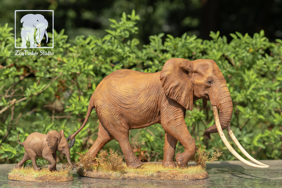 ZoaTusker Studio African Elephant Queen Dida Model