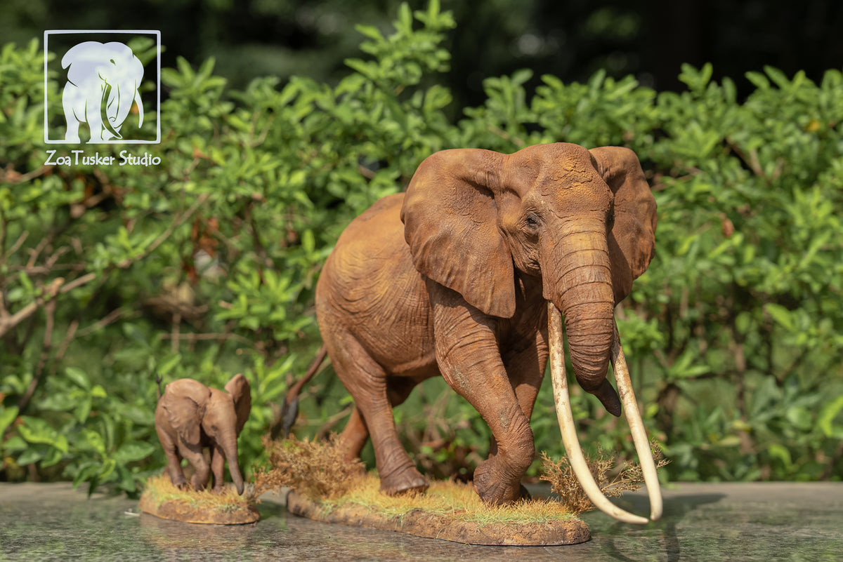 ZoaTusker Studio African Elephant Queen Dida Model