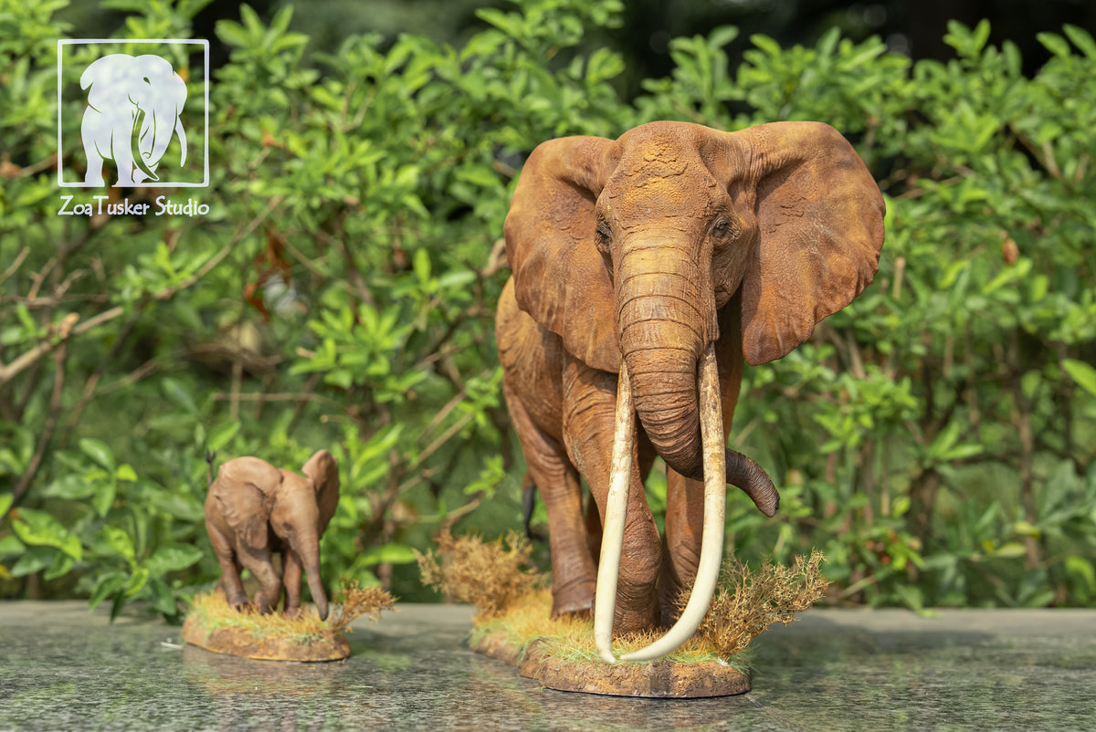 ZoaTusker Studio African Elephant Queen Dida Model