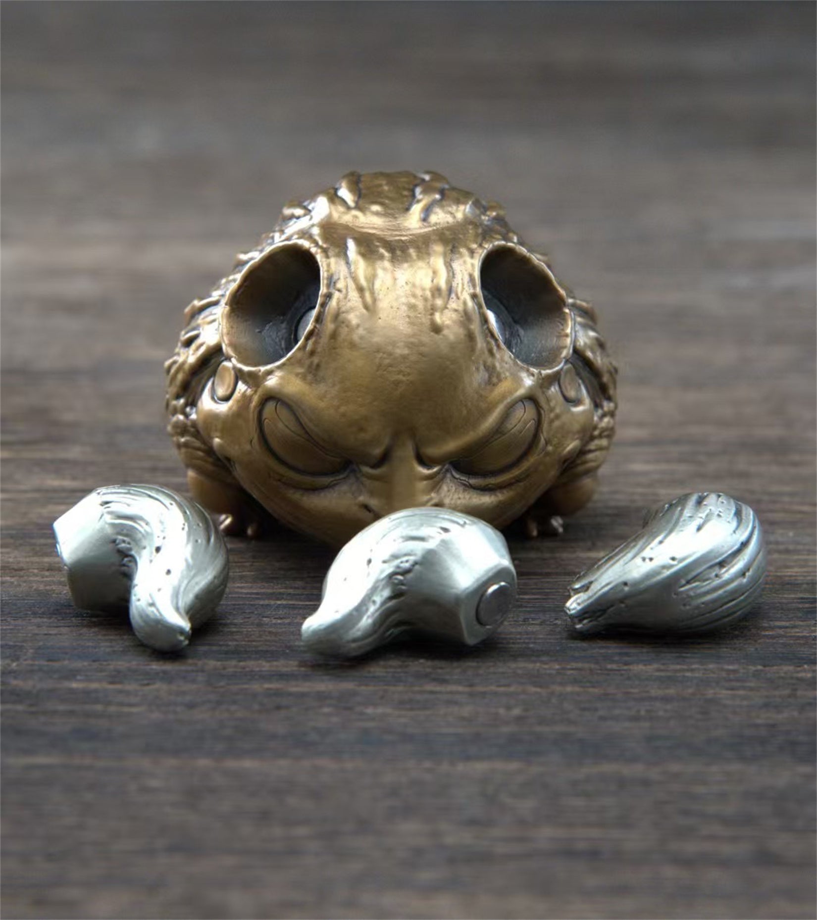 BOWUZHI Studio African bullfrog Bronze Model