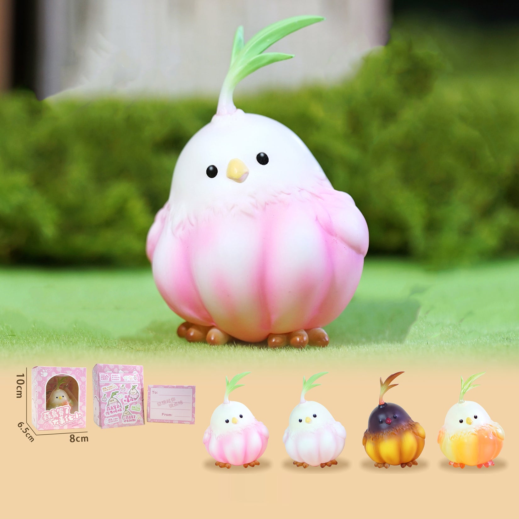 Garlic Bird Model Animal Figure