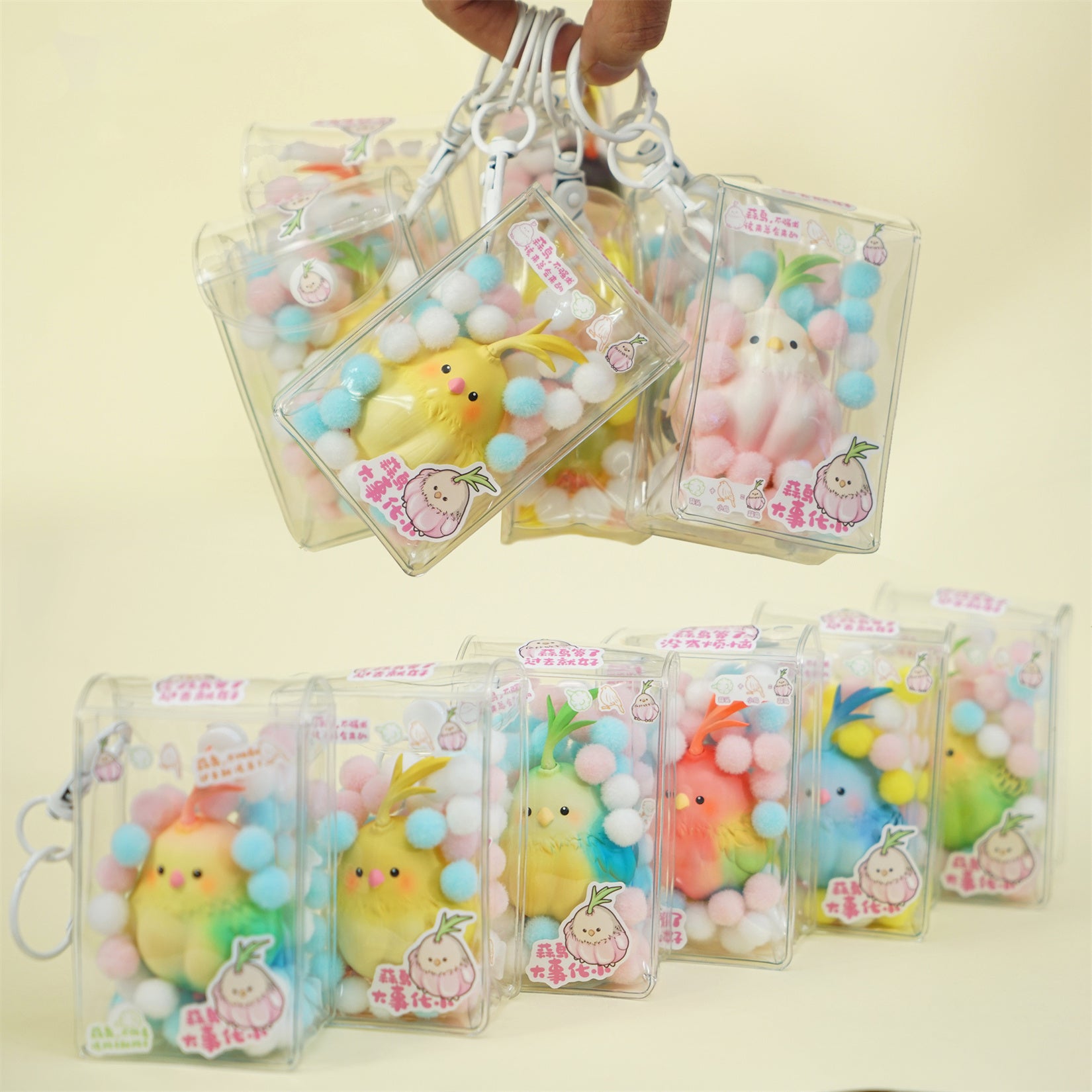 Modèle de charme d'oiseau à l'ail 