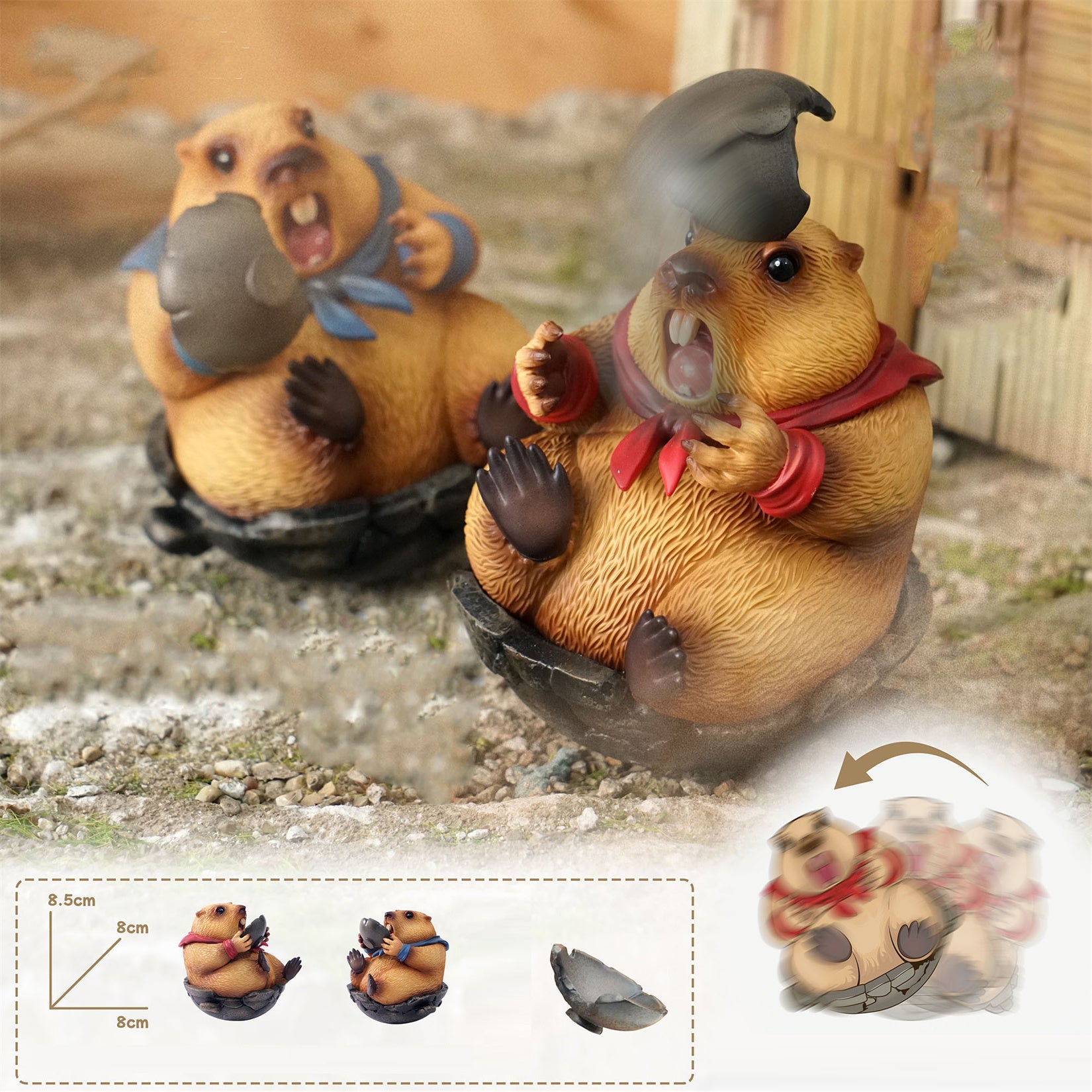 Marmots Model Resin Figure