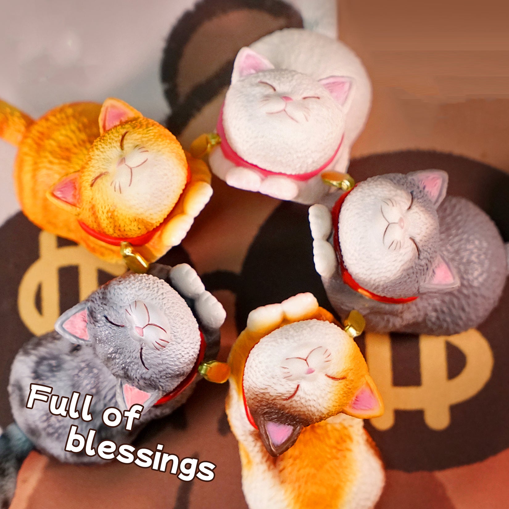 Flop-over Cat Model Resin Animal Figure