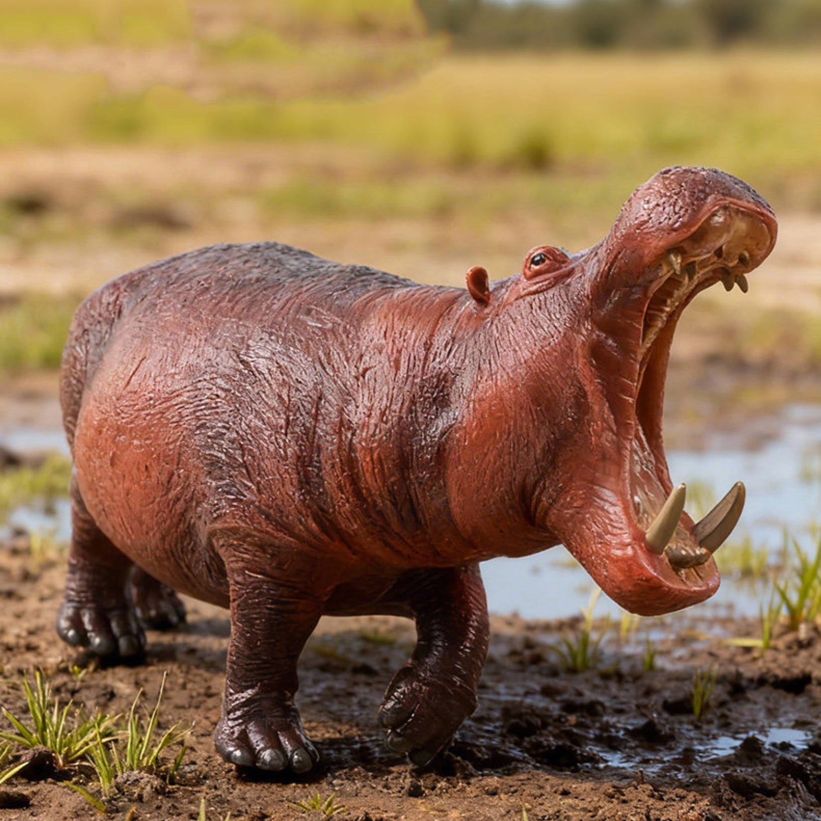 RECUR Hippopotamus Model Animal Figure Collector