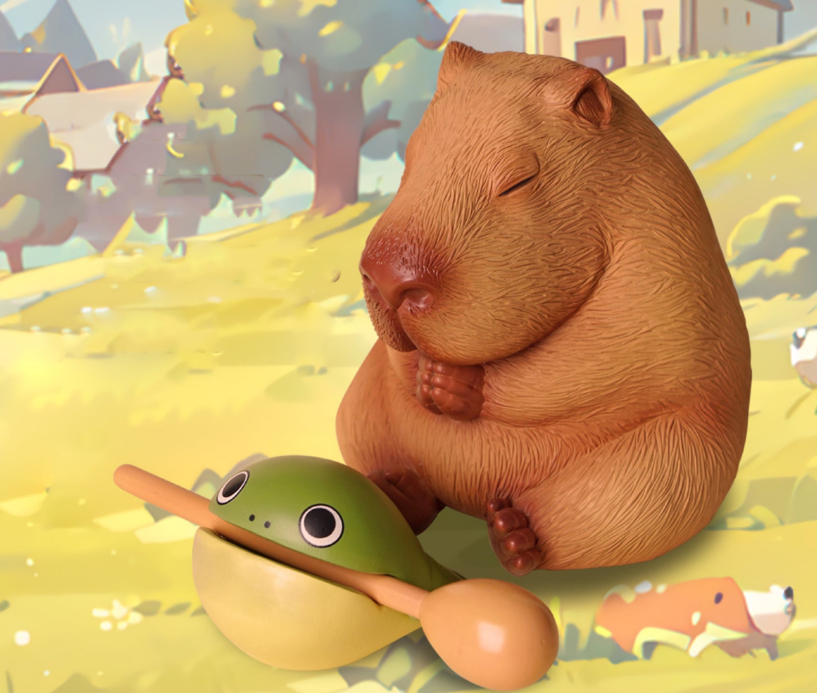 Capybara Figurine Cute Resin Animal Decor