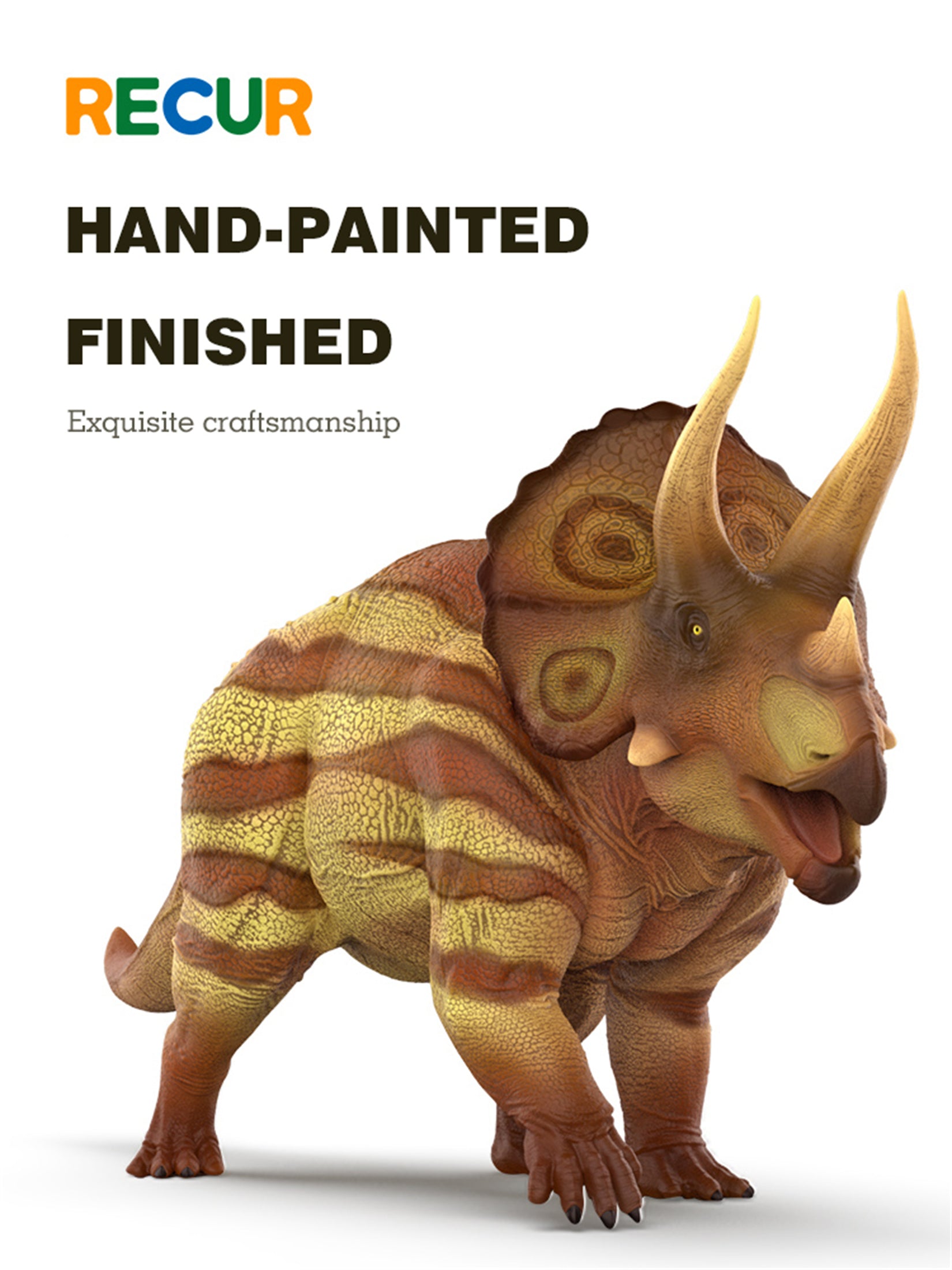 RECUR 1:35 Scale Triceratops Marsh Model