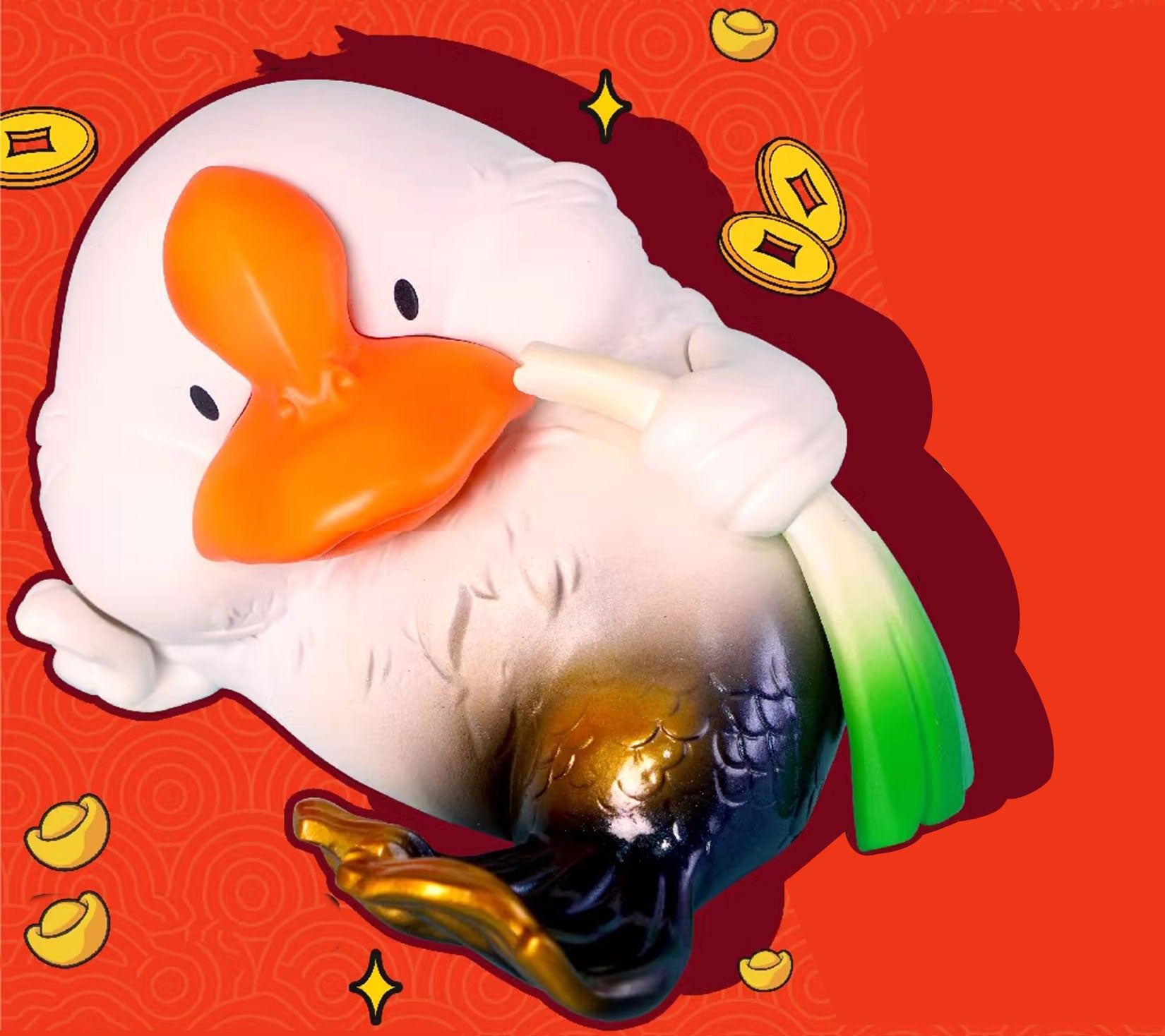 Lucky Duck Statue Animal Figure