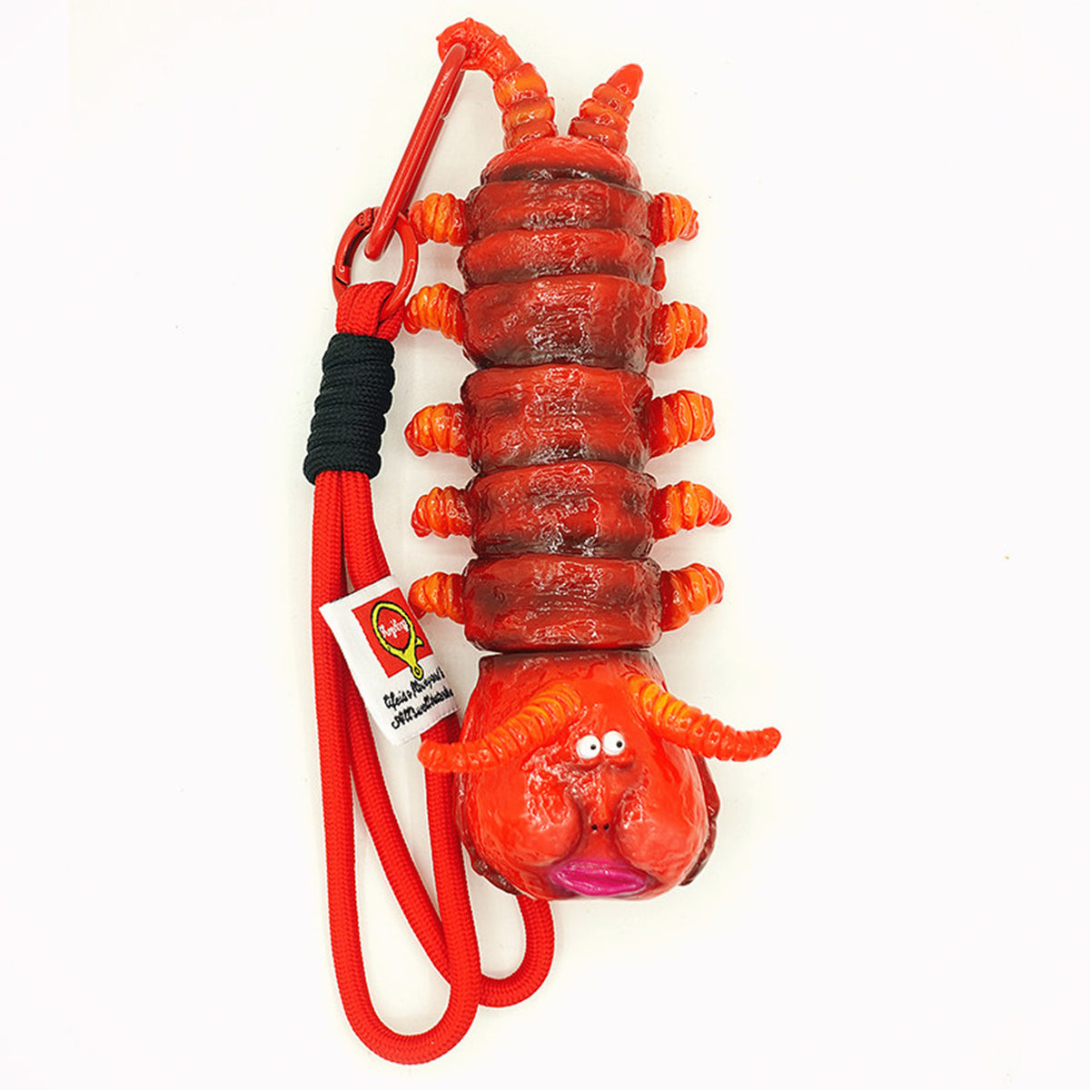 Red Centipede Articulated Head Insect Desktop Ornament