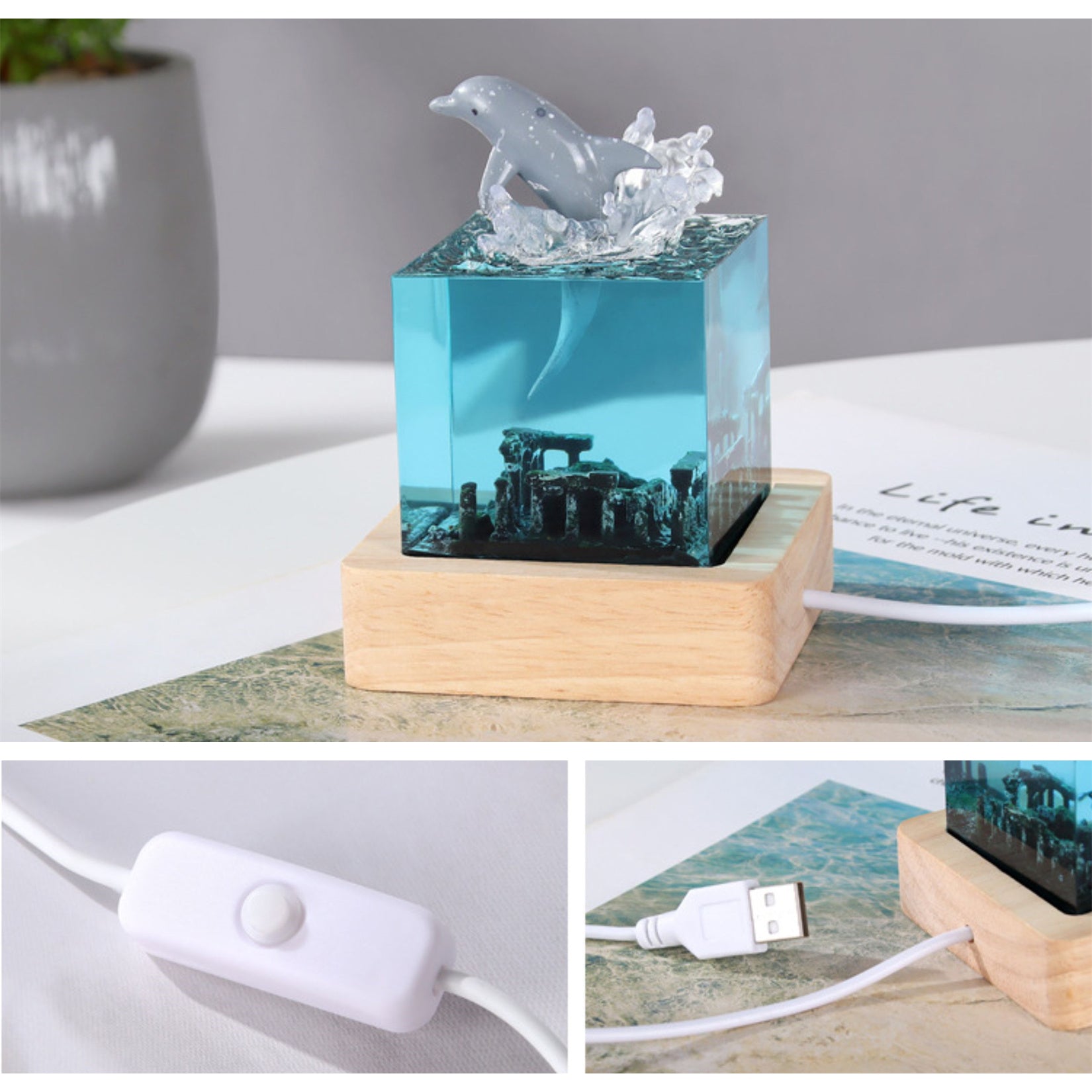 Marine Animal Minimize Scene Unique Design