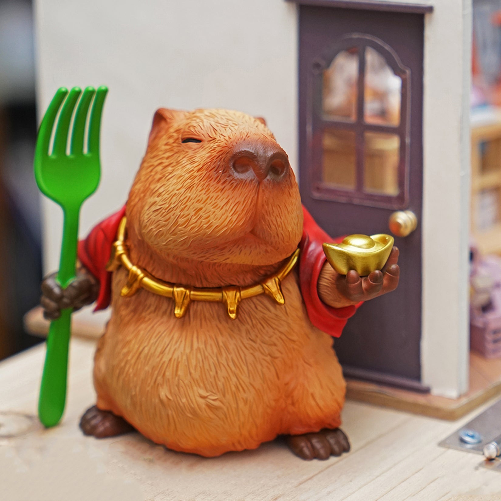 Capybara Figurine Cute Resin Animal Decor