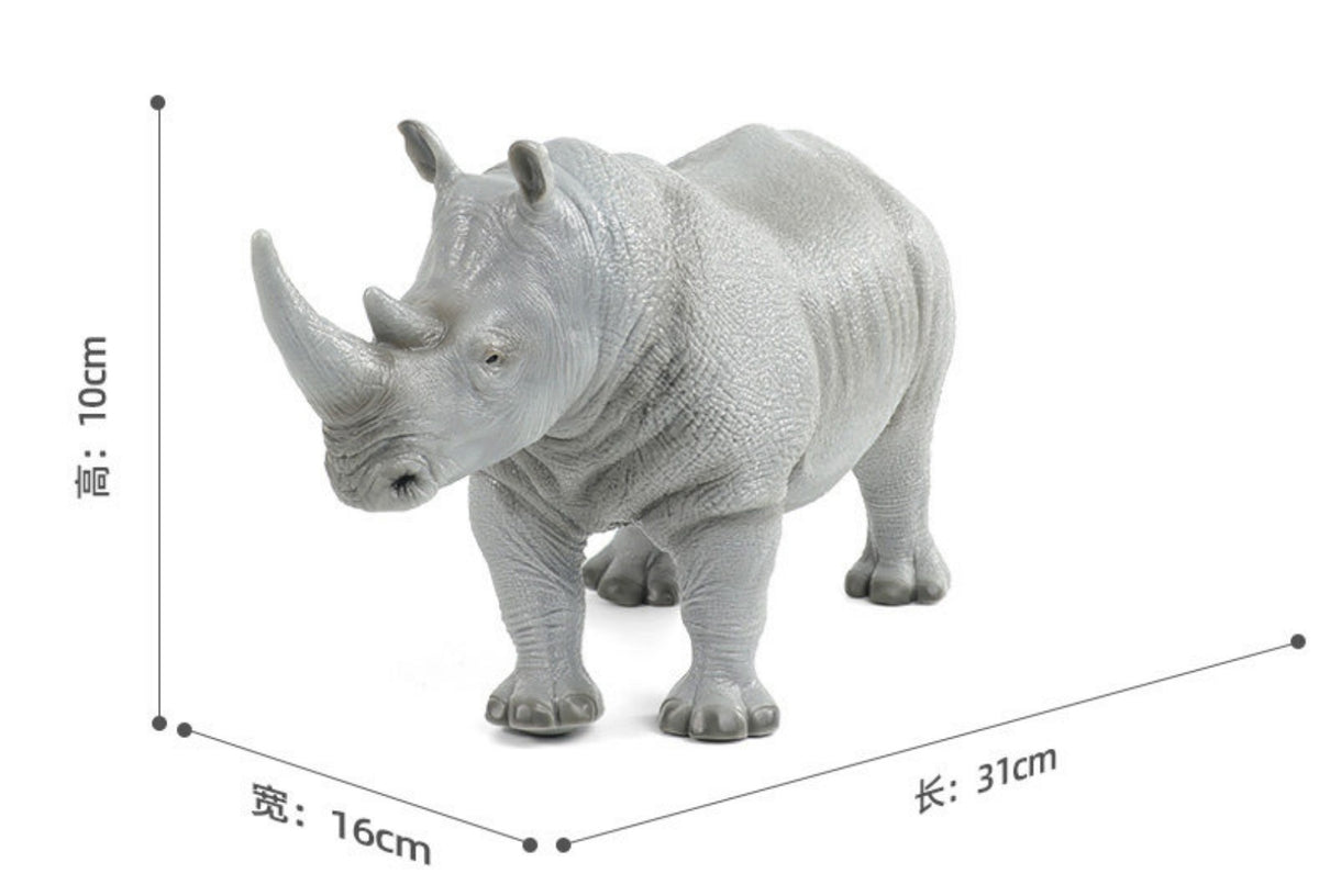 RECUR Rhinoceros Animal Model Collection Scene Decor