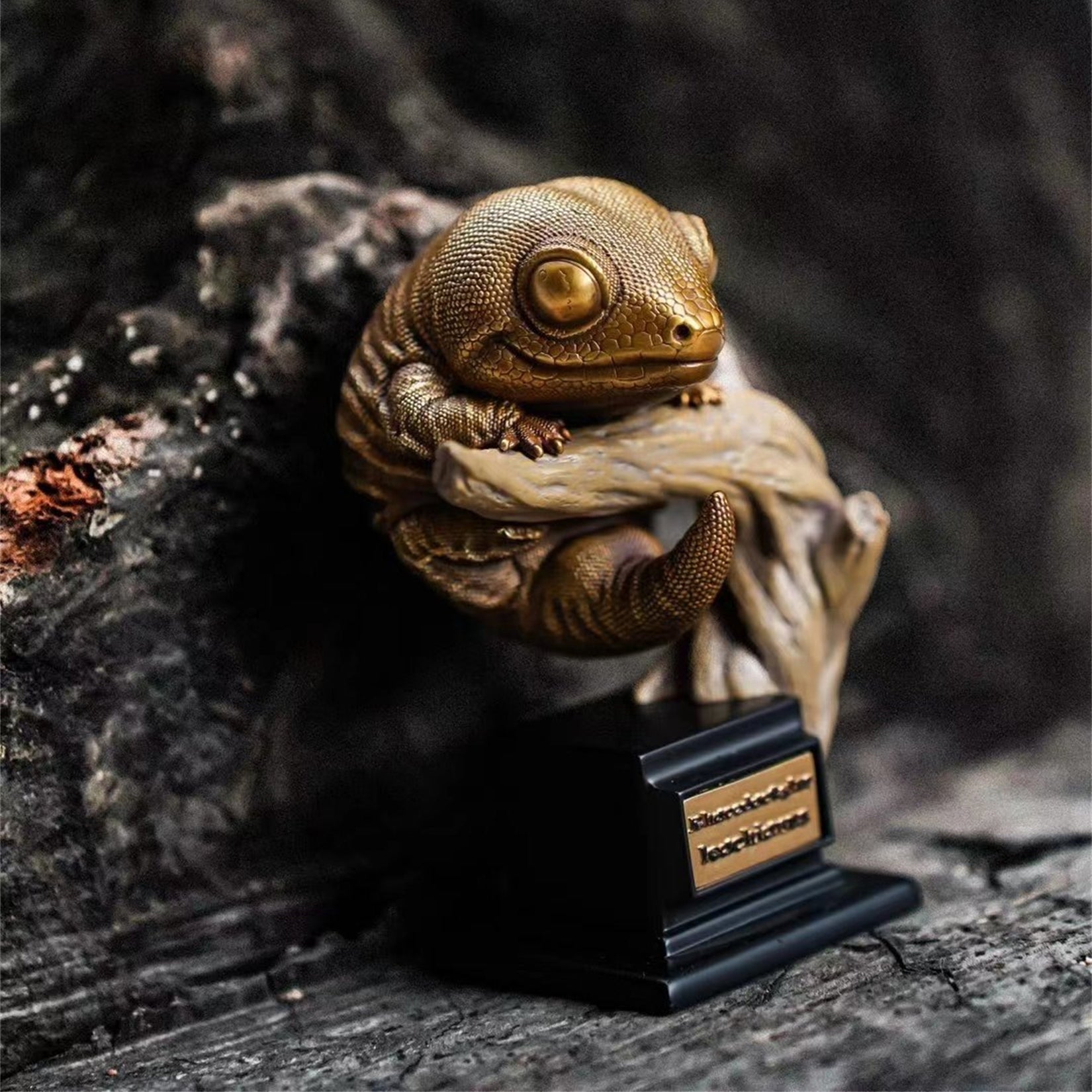 BOWUZHI Studio Bronze Gecko Figurines